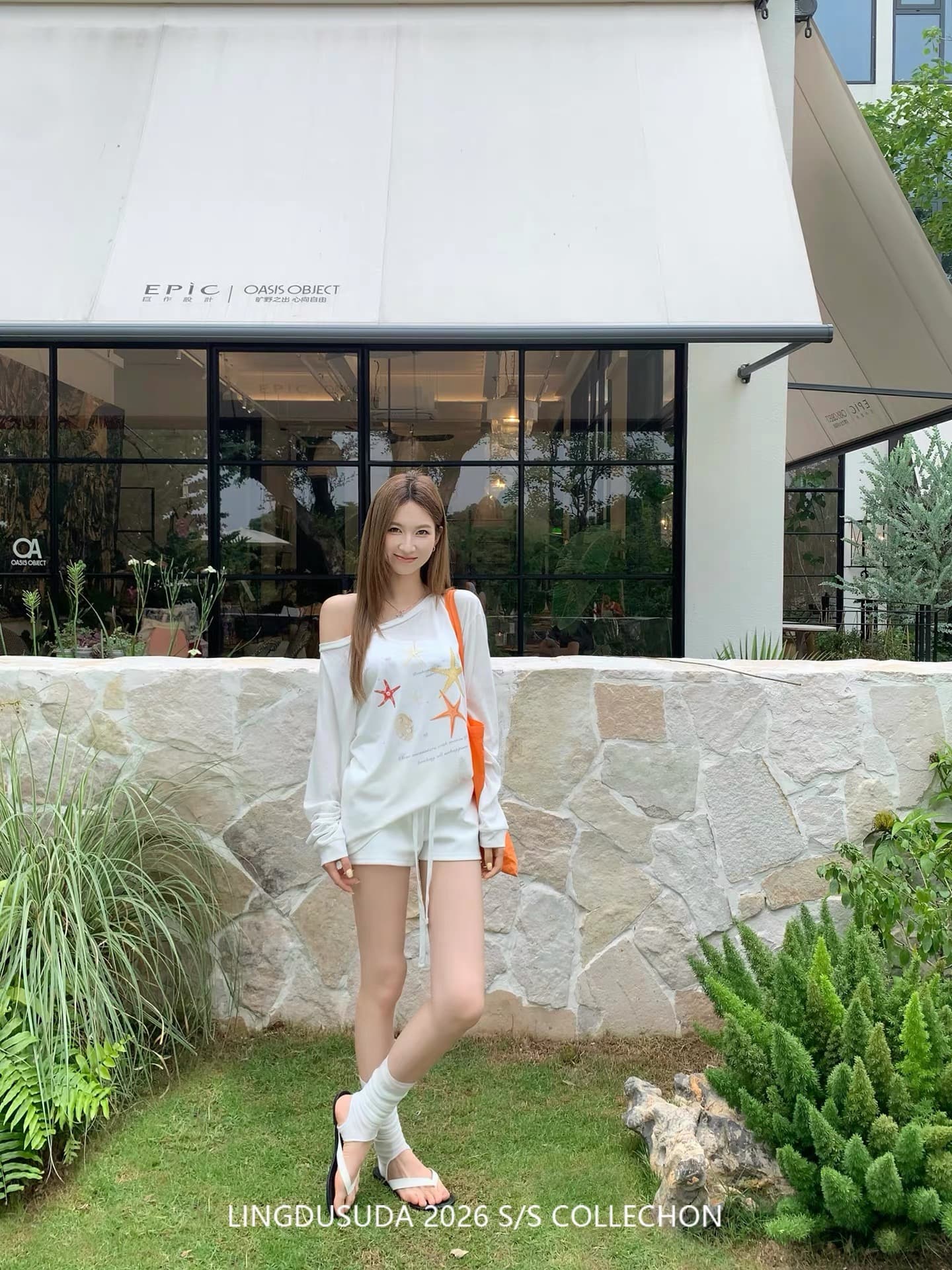 불가사리 프린트 자외선 차단 블라우스 여성 여름 느긋한 바람 얇은 스타일 비스듬한 어깨 의류 루즈핏 긴팔 티셔츠 이미지 2