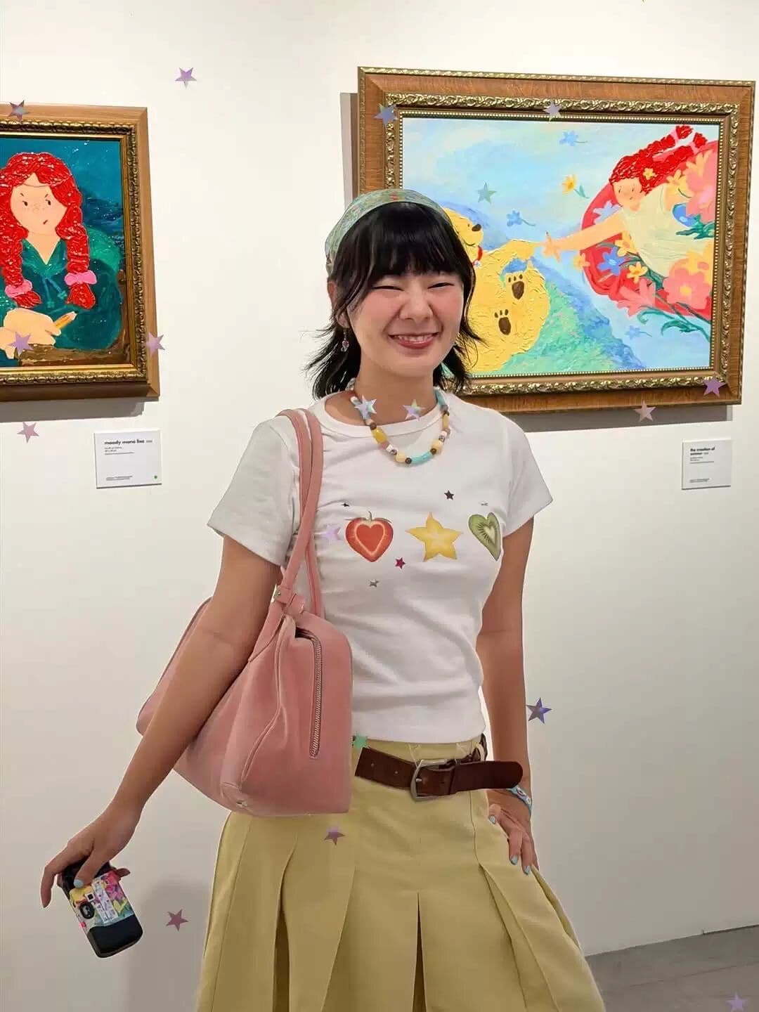 한 부서 ins 작은 대중 재미있는 과일 컬렉션 프린트 긍정적 인 어깨 반팔 티셔츠 여성 여름 핫걸 몸매 가꾸기 쇼트 스타일 맨위 상세 이미지 4