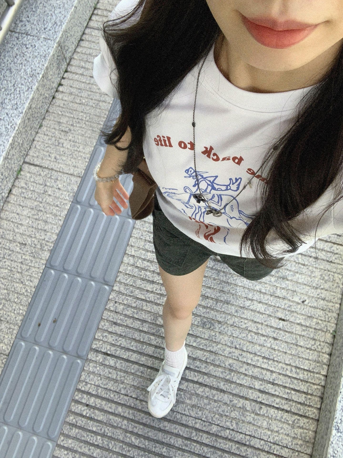 아메리칸 레트로 알파벳 만화 반팔 티셔츠 여성 여름 새로운 캐주얼 다용도 몸매 가꾸기 슬림해 보이는 맨위 트렌디 상세 이미지 3