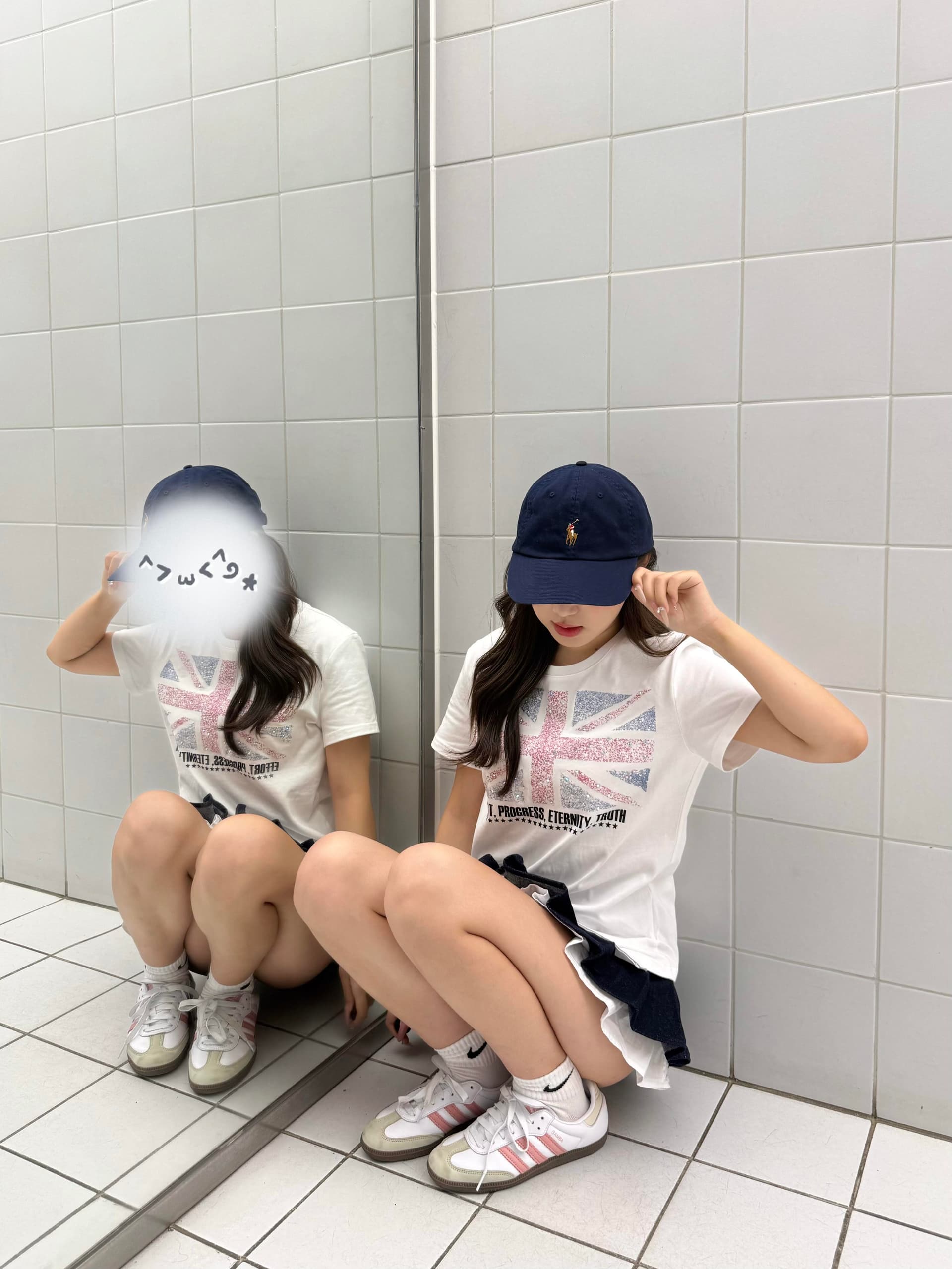 아메리칸 거리 무거운 티셔츠 여성 여름 라이스 국기 프린트 핫걸 라운드 넥 반팔 커플 시각 부서 맨위 이미지 4