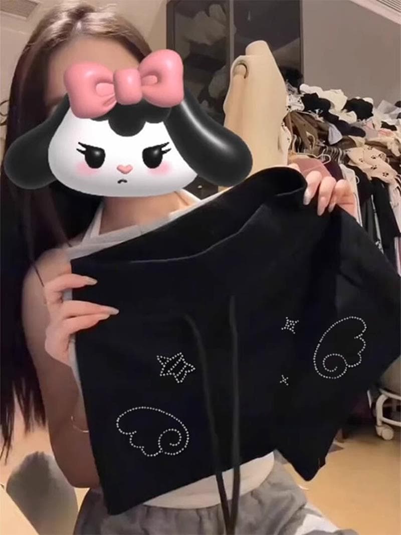핫픽스 하우스 부서 여름 새로운 몸매 가꾸기 슬림해 보이는 아메리칸 캐주얼 반바지 여성 이미지 2