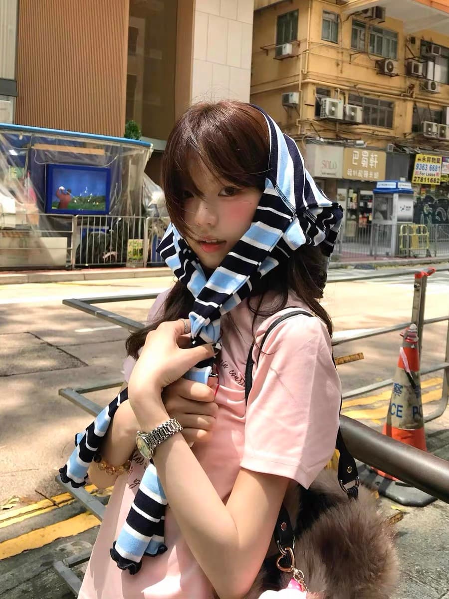 아메리칸 긍정적 인 어깨 반팔 핑크색 티셔츠 여성 한 부서 슈퍼 잘 생긴 디자인 센스 쇼트 스타일 고유 한 아름다운 초여름 작은 맨위 상세 이미지 5