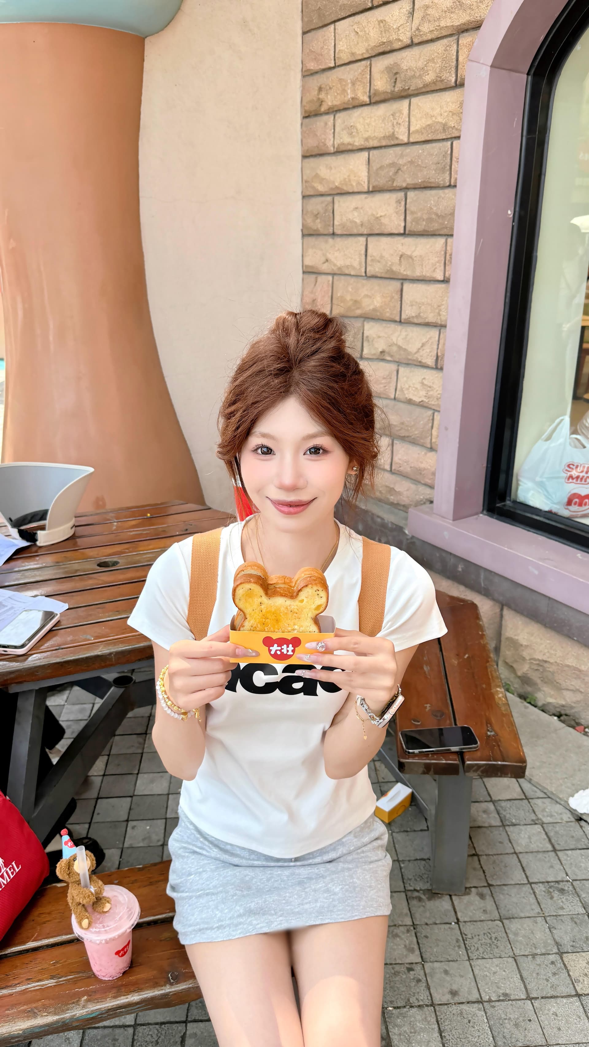 아메리칸 핫걸 화이트 긍정적 인 어깨 알파벳 프린트 반팔 티셔츠 여성 여름 작은 키 몸매 가꾸기 허리 수축 쇼트 스타일 맨위 상세 이미지 4