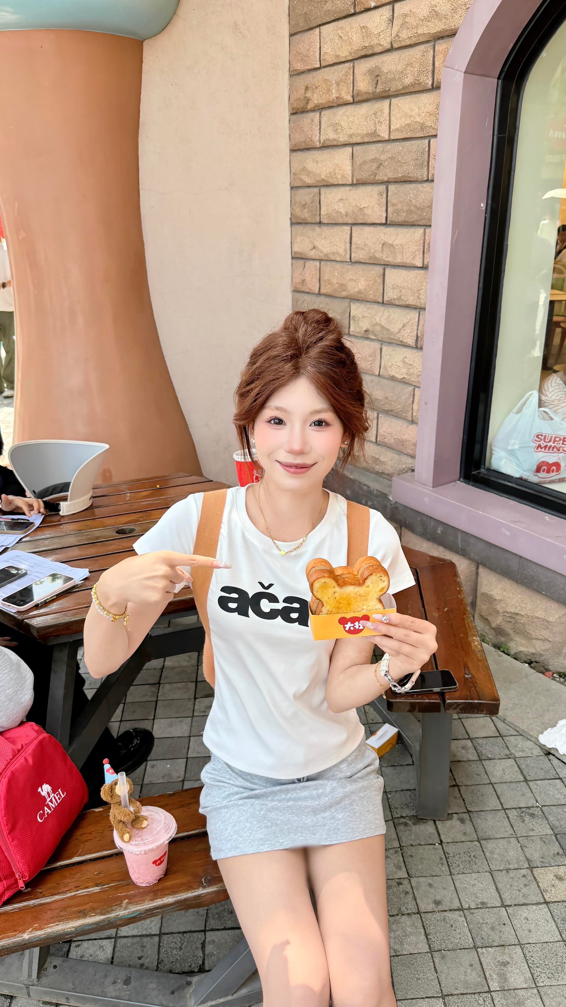 아메리칸 핫걸 화이트 긍정적 인 어깨 알파벳 프린트 반팔 티셔츠 여성 여름 작은 키 몸매 가꾸기 허리 수축 쇼트 스타일 맨위 상세 이미지 5