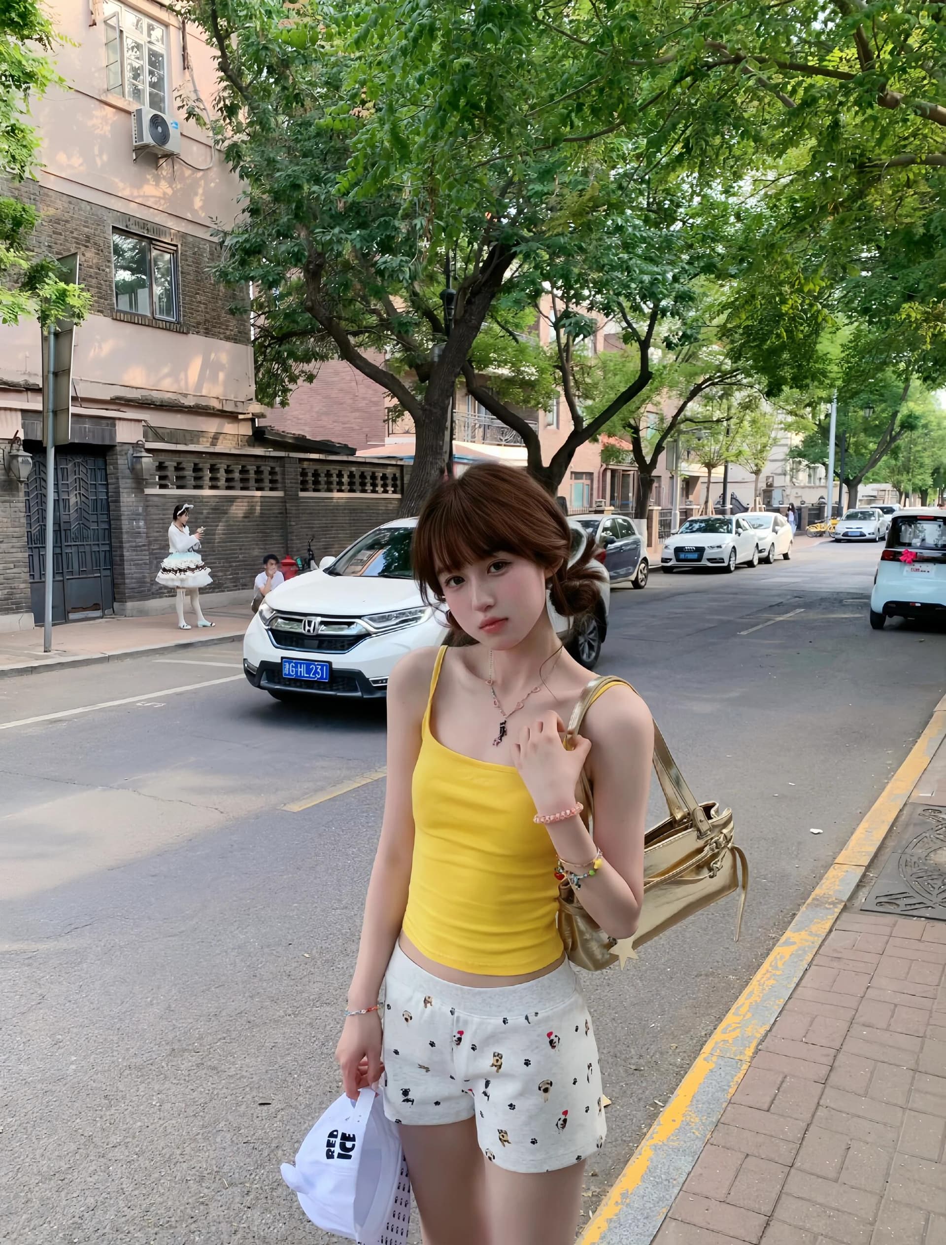 순수한 욕망 바람 몸매 가꾸기 작은 슬링 조끼 여성 여름 인사이드 가져 가라. 아름다움 뒤로 고급 센스 외출용 맨위 상세 이미지 3