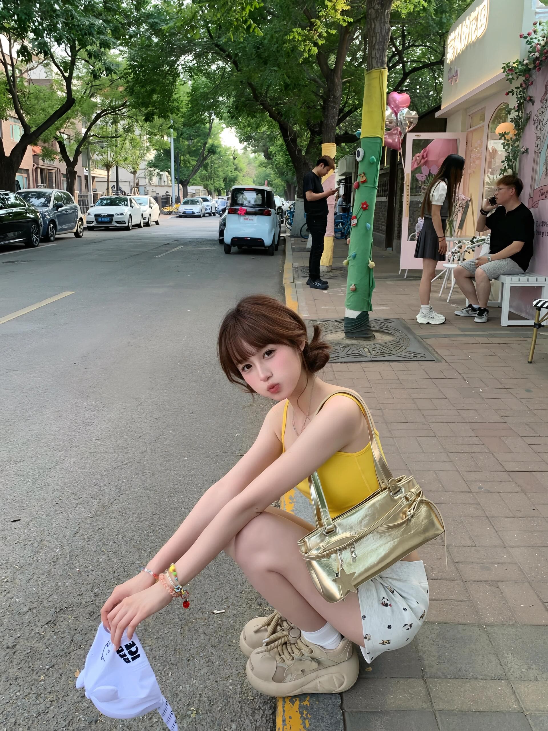 순수한 욕망 바람 몸매 가꾸기 작은 슬링 조끼 여성 여름 인사이드 가져 가라. 아름다움 뒤로 고급 센스 외출용 맨위 상세 이미지 5
