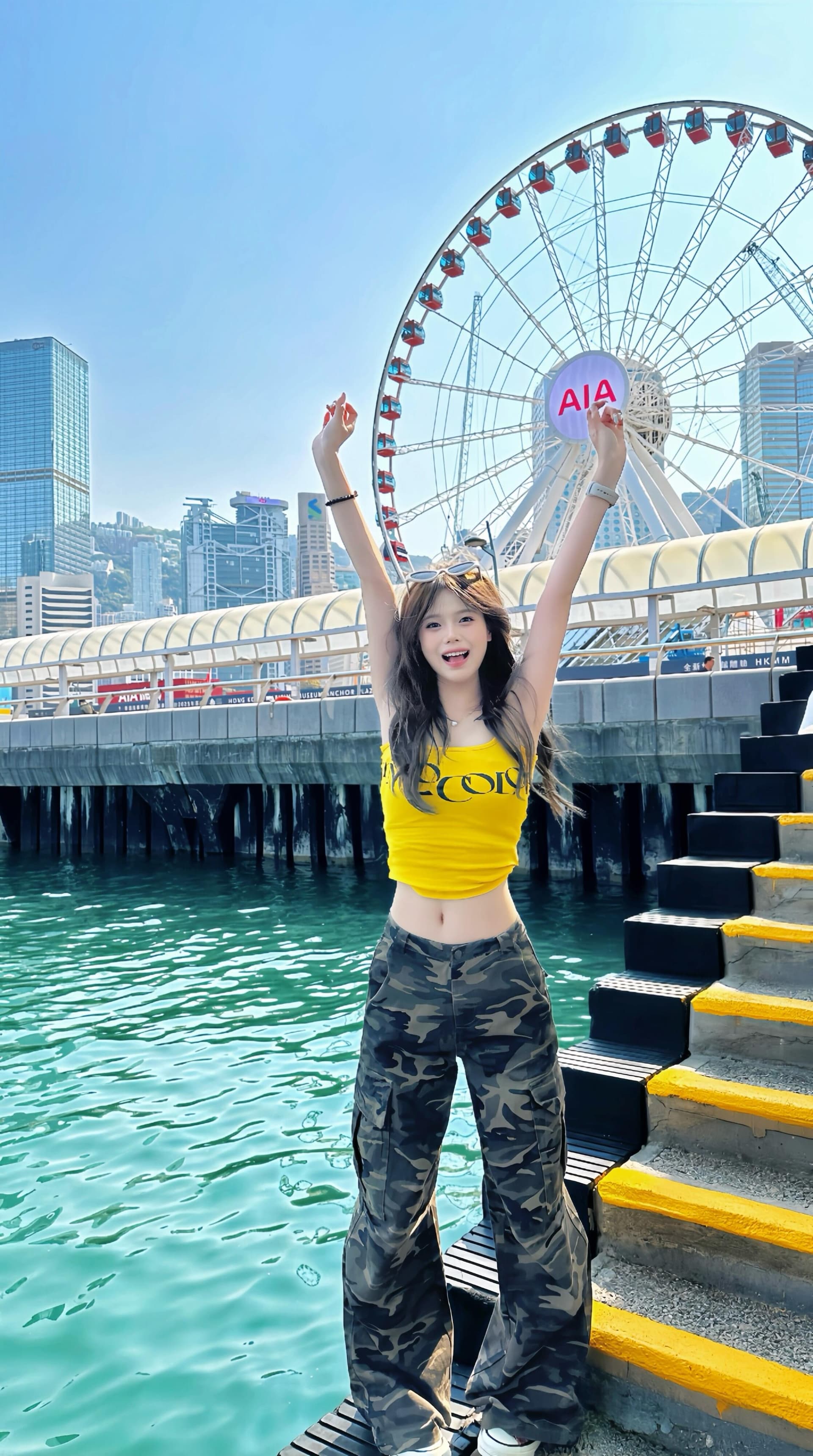 아메리칸 레트로 핫걸 외출용 황색 인사이드 가져 가라. 만나는 캐미솔 2026 여름 새로운 도파민 맨위 상세 이미지 2