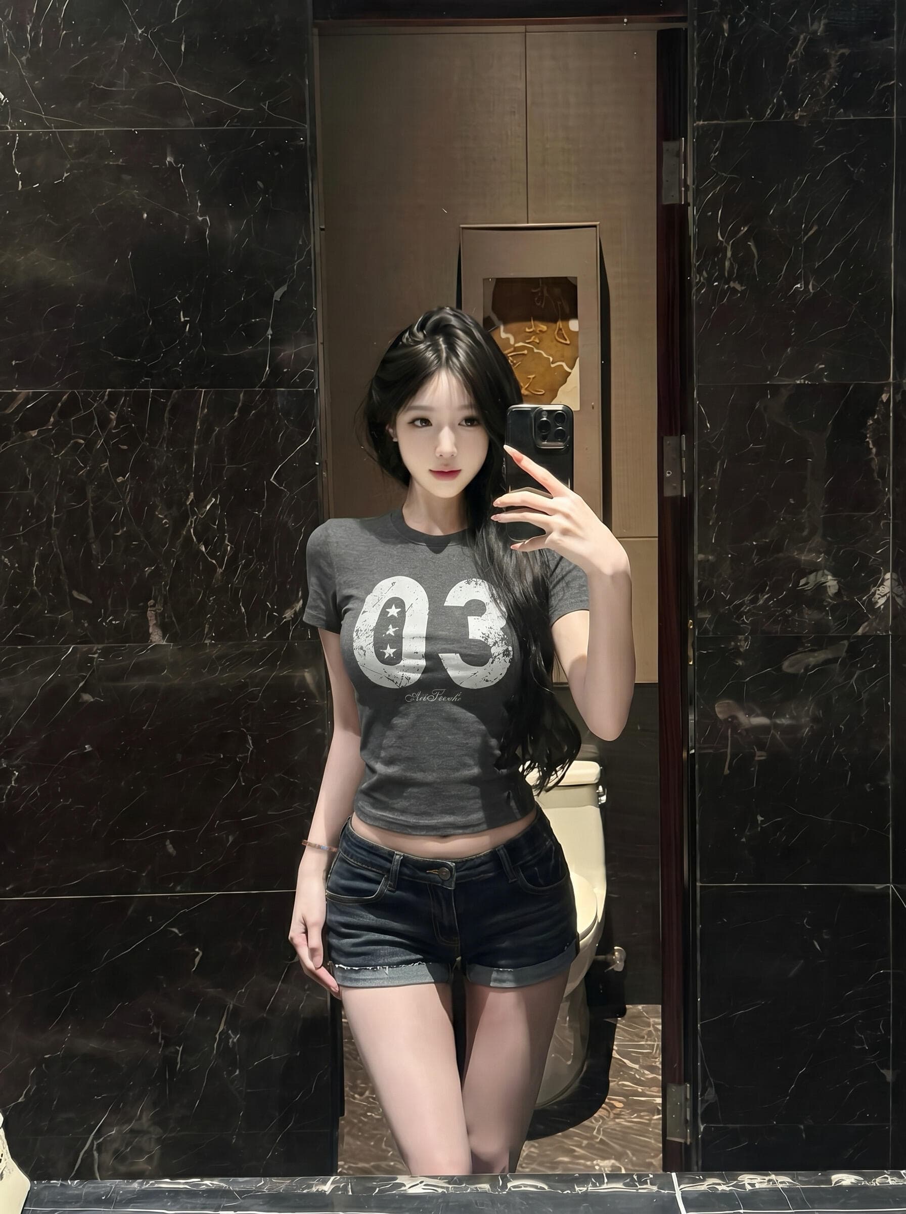 아메리칸 레트로 균열 별 알파벳 긍정적 인 어깨 반팔 티셔츠 여성 여름 허리 수축 몸매 가꾸기 슬림해 보이는 달콤한 핫걸 맨위