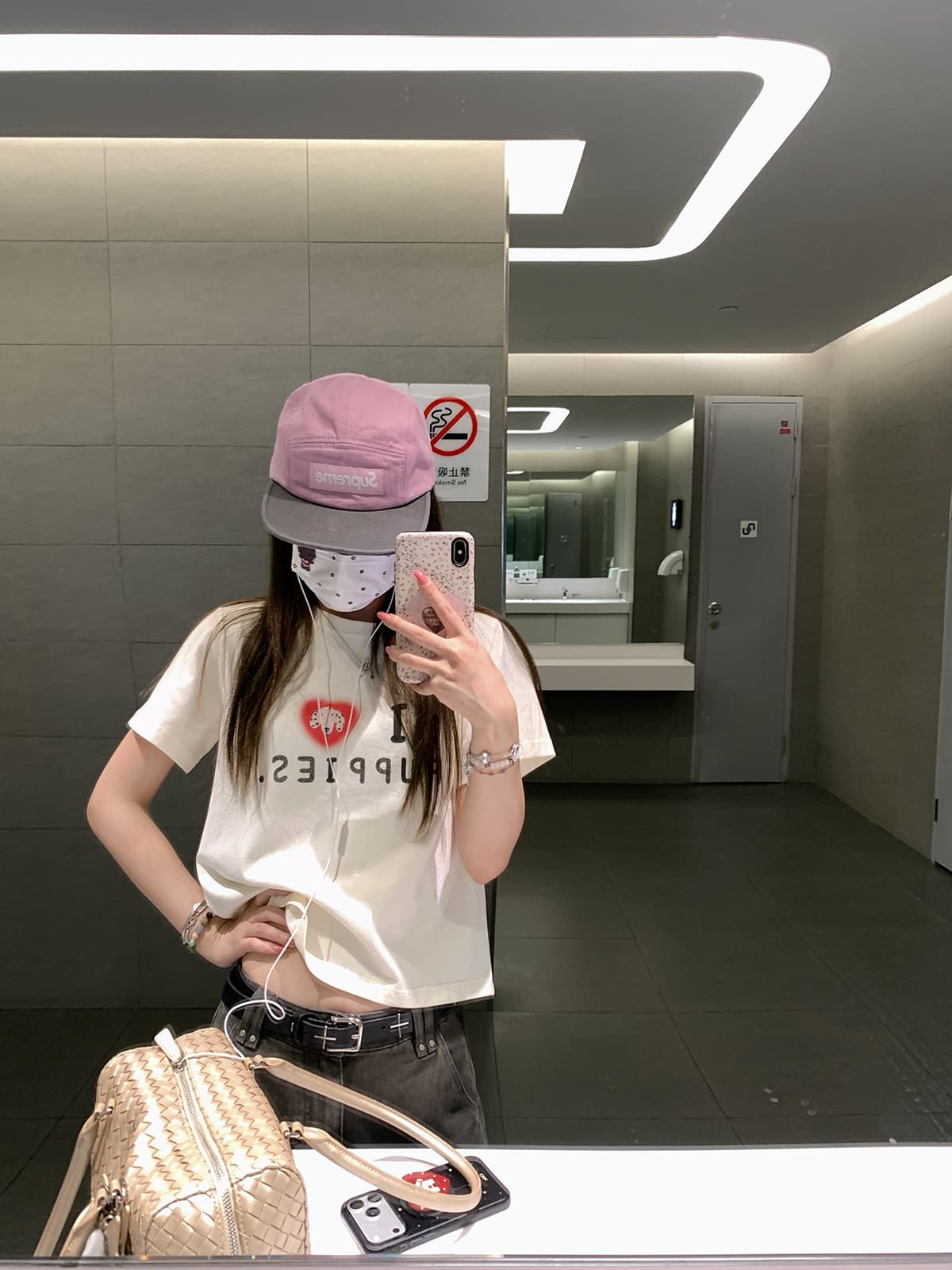 한 부서 작은 대중 하트 알파벳 프린트 긍정적 인 어깨 반팔 티셔츠 여성 여름 캐주얼 다용도 소녀 맨위 tee 이미지 2