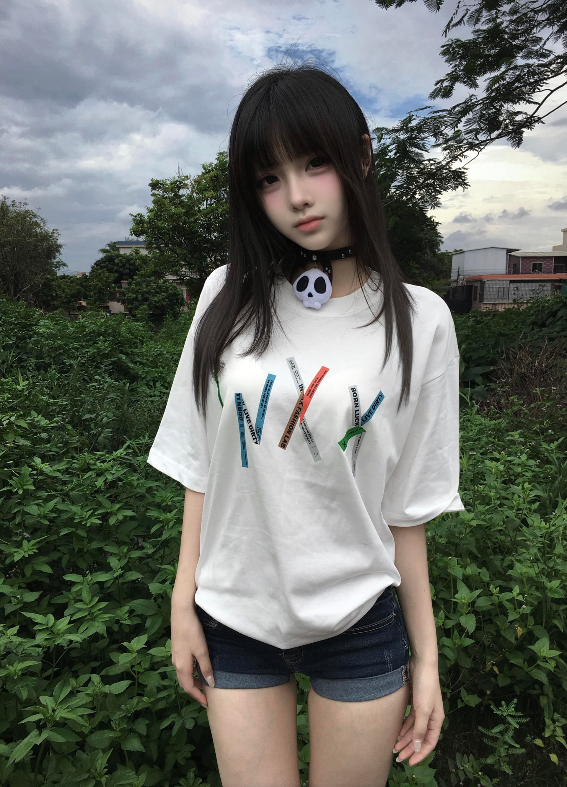 아메리칸 높음 거리 색상 알파벳 프린트 반팔 티셔츠 여성 여름 착용 가져 가라. 자이언트 잘 생긴 느긋한 표지 고기 슬림해 보이는 맨위