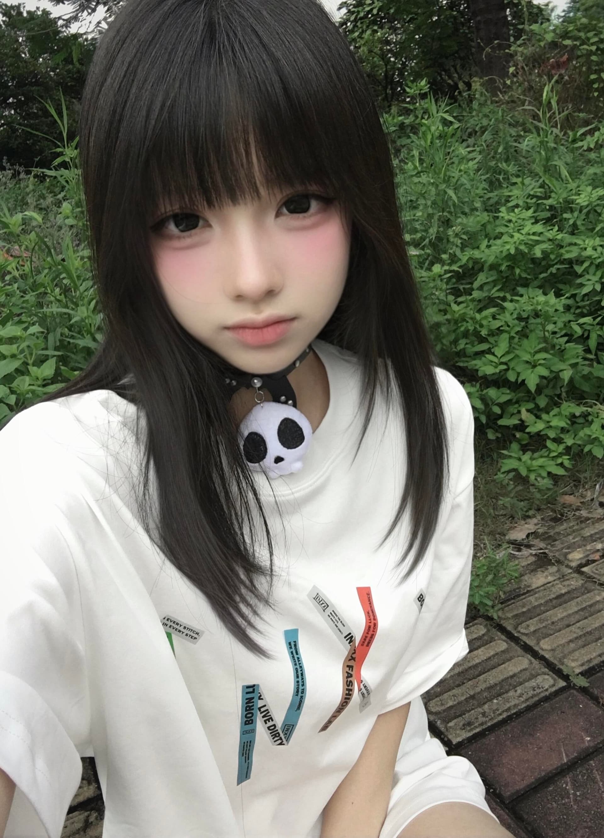 아메리칸 높음 거리 색상 알파벳 프린트 반팔 티셔츠 여성 여름 착용 가져 가라. 자이언트 잘 생긴 느긋한 표지 고기 슬림해 보이는 맨위 상세 이미지 5