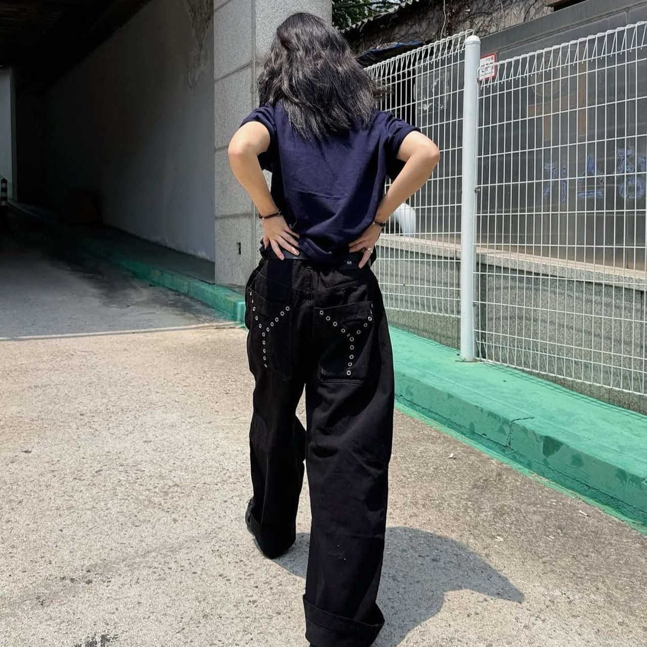 한 부서 달콤한 차가운 핫걸 작은 대중 배색 알파벳 프린트 긍정적 인 어깨 반팔 티셔츠 여성 여름 캐주얼 슬림해 보이는 쇼트 스타일 맨위 이미지 5