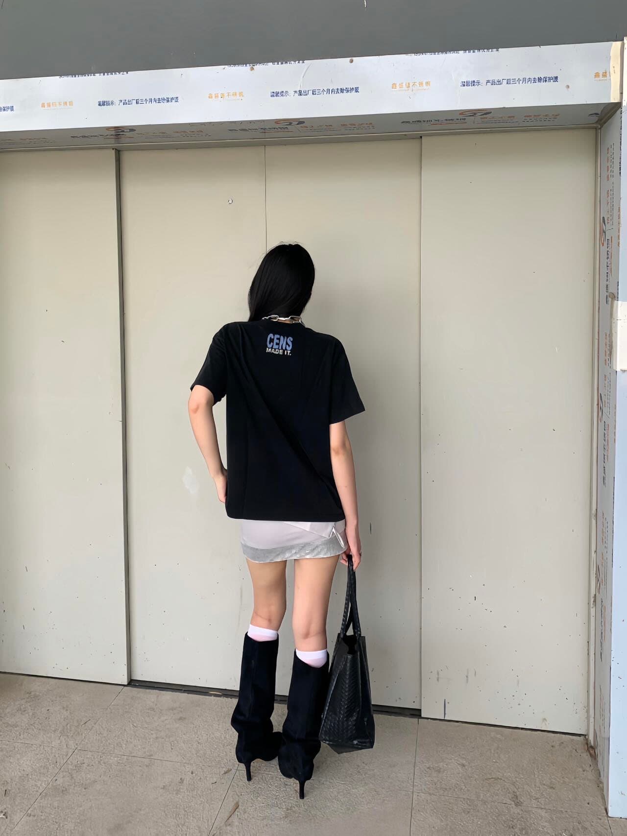 한국 ins 작은 대중 레트로 아메리칸 슬로건 초상화 프린트 워싱 순면 캐주얼 다용도 루즈핏 남녀 반팔 t 이미지 4