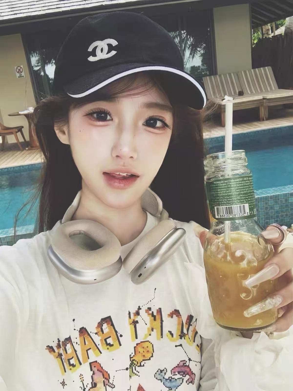 라운드 넥 화이트 별 알파벳 얇고 가벼운 자외선 차단 블라우스 여성 여름 루즈핏 디스플레이 농땡이 부리다 순수한 욕망 핫걸 바람 맨위 상세 이미지 3