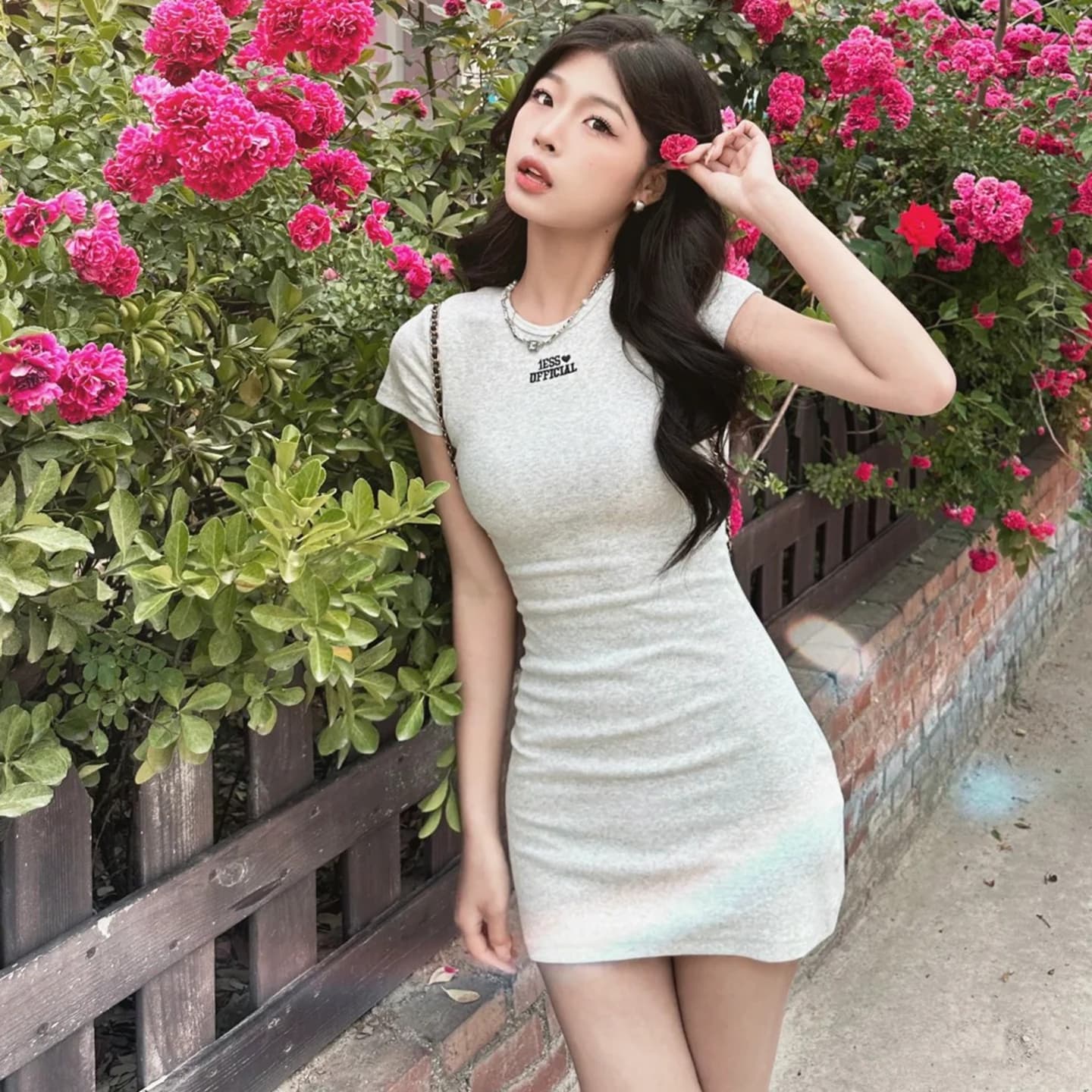 순수한 욕망 핫걸 품격 여성 드레스 여름 2026 새로운 고급 센스 프랑스식 몸매 가꾸기 허리 수축 섹시함 타이트 스커트 상세 이미지 4