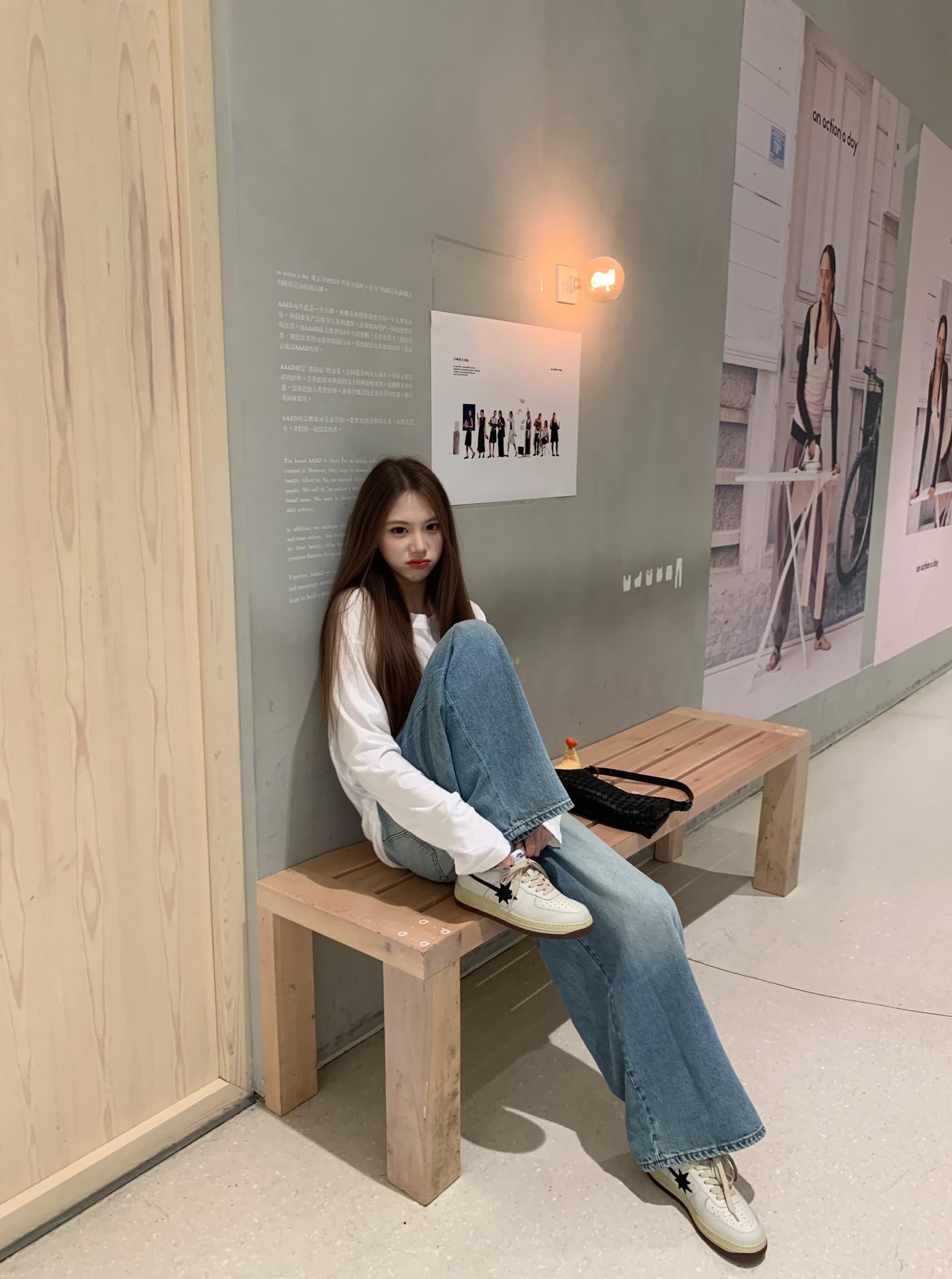 작은 대중 미니멀리즘 운동 알파벳 자외선 차단 블라우스 긴팔 티셔츠 여성 여름 얇은 스타일 느긋한 바람 캐주얼 루즈핏 맨위 이미지 4