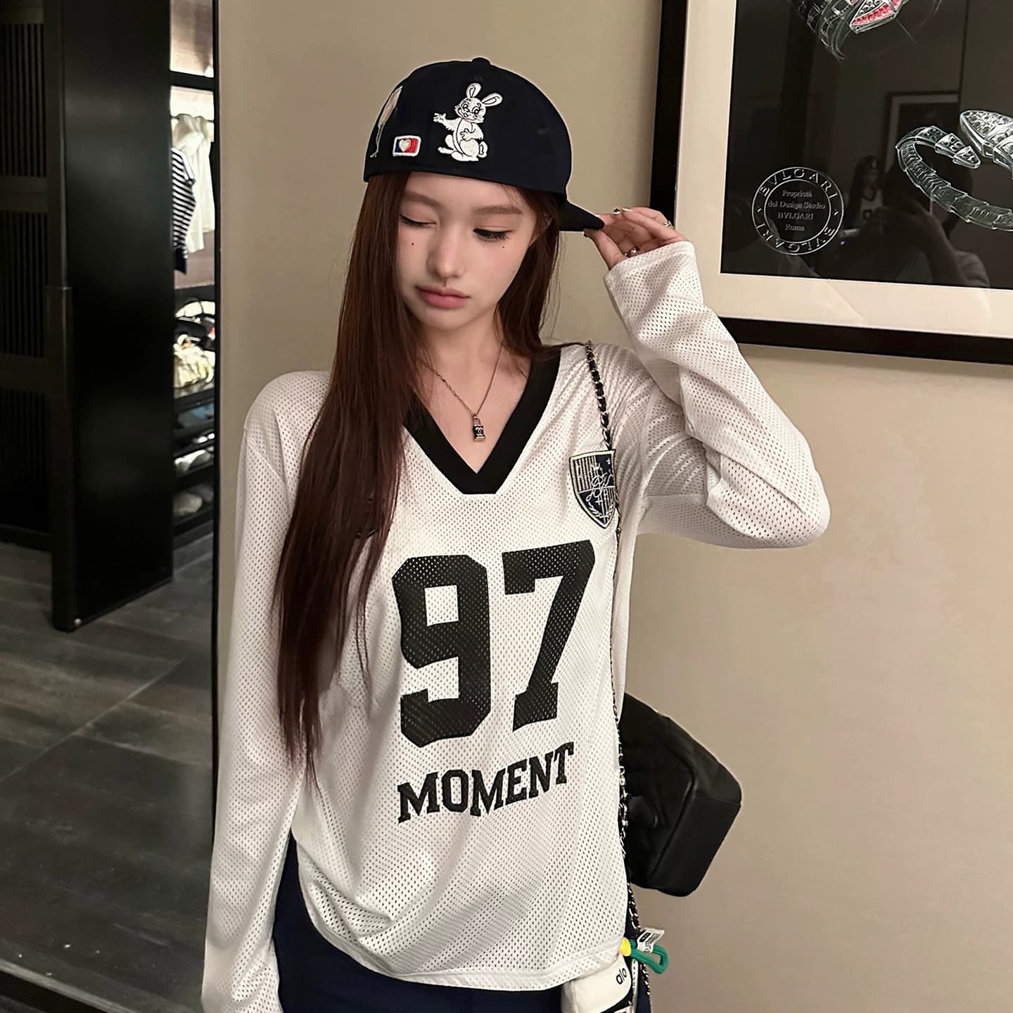 아메리칸 티셔츠 여름 인터넷 얼굴 통기성 루즈핏 긴팔 자외선 차단 블라우스 여성