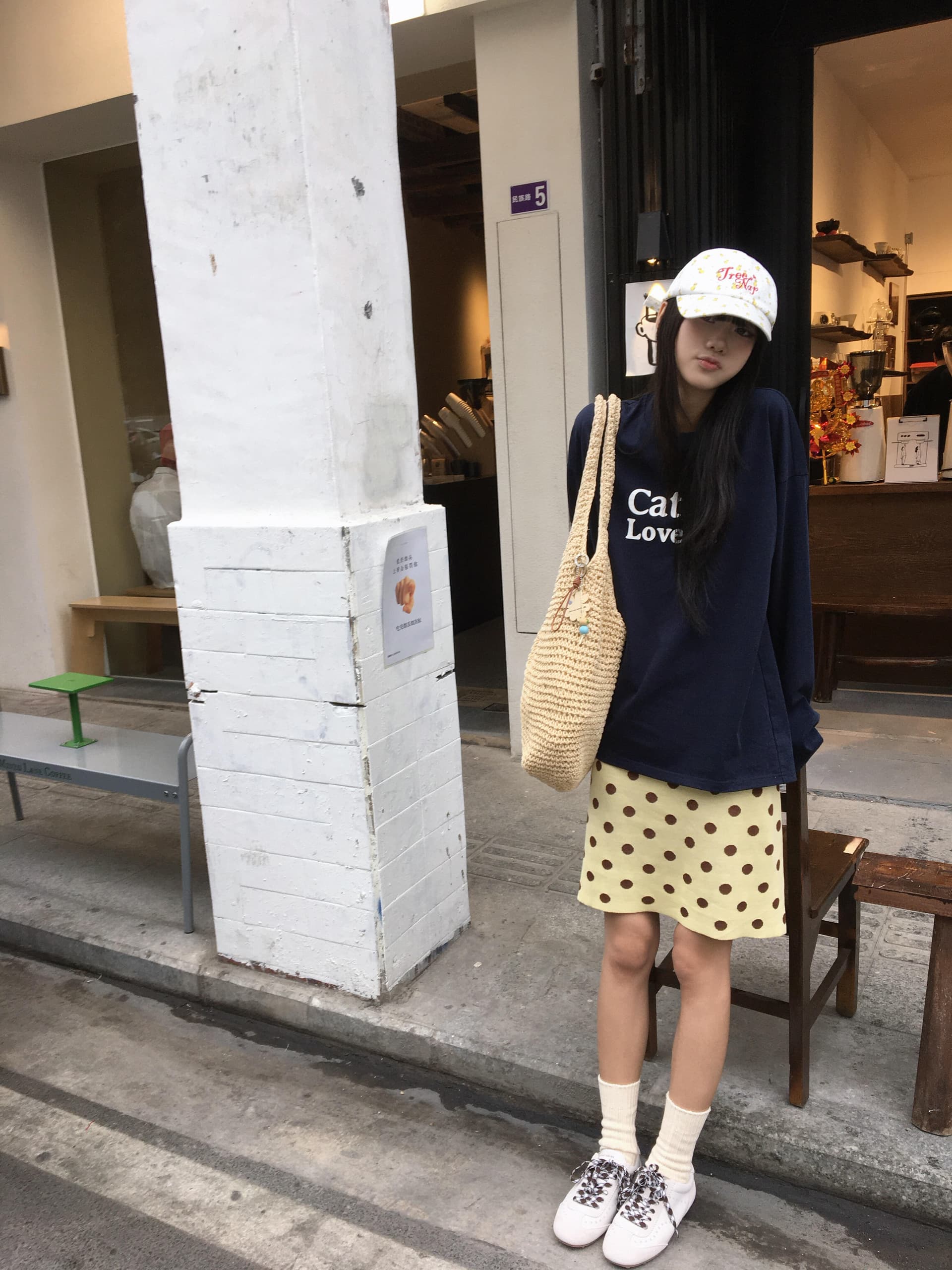 아메리칸 레트로 루즈핏 긴팔 티셔츠 여성 봄 가을 디자인 센스 작은 대중 ins 트렌디 이미지 4