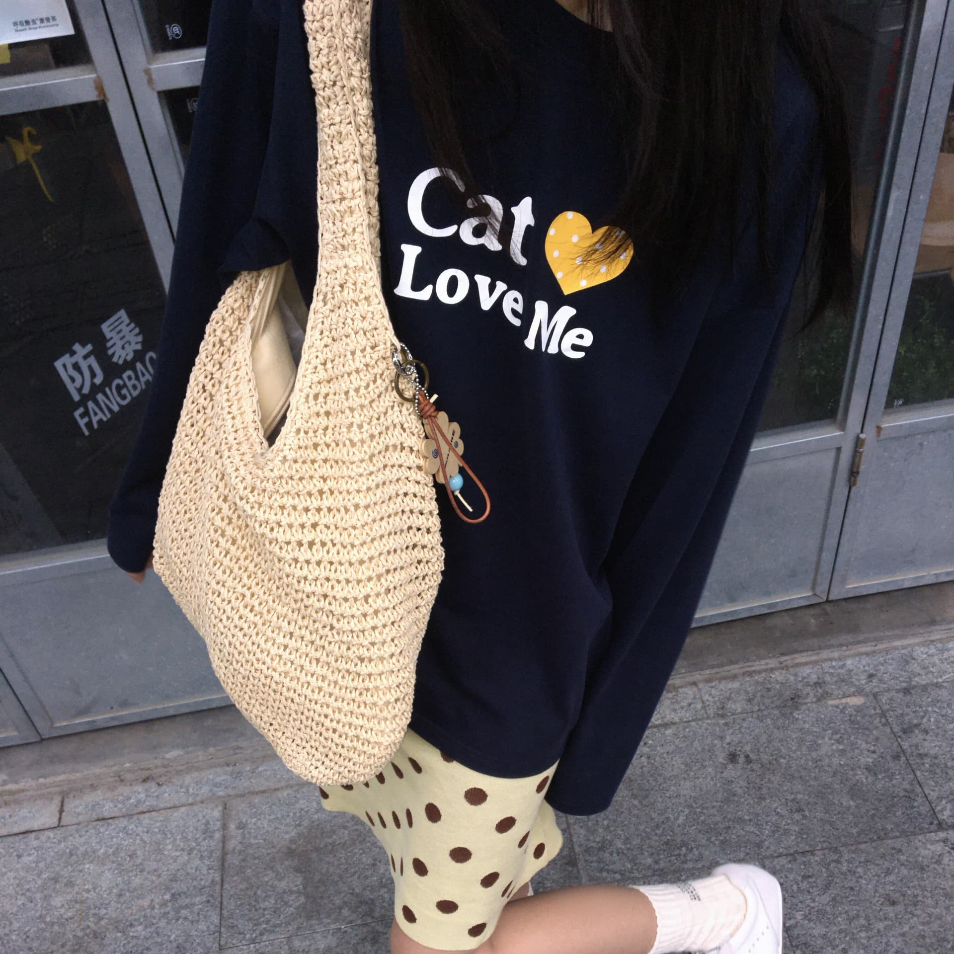 아메리칸 레트로 루즈핏 긴팔 티셔츠 여성 봄 가을 디자인 센스 작은 대중 ins 트렌디 이미지 5