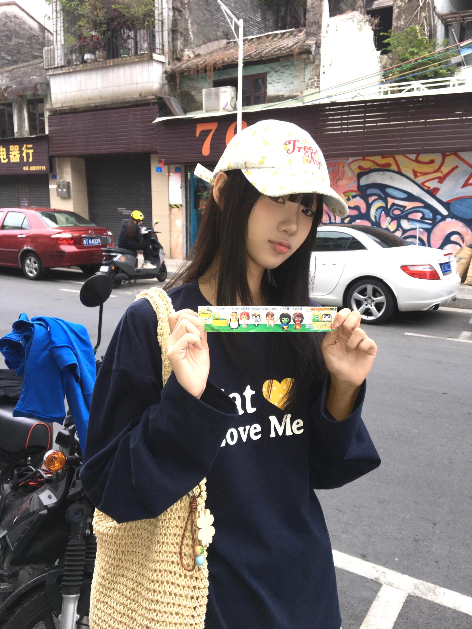 아메리칸 레트로 루즈핏 긴팔 티셔츠 여성 봄 가을 디자인 센스 작은 대중 ins 트렌디 상세 이미지 1