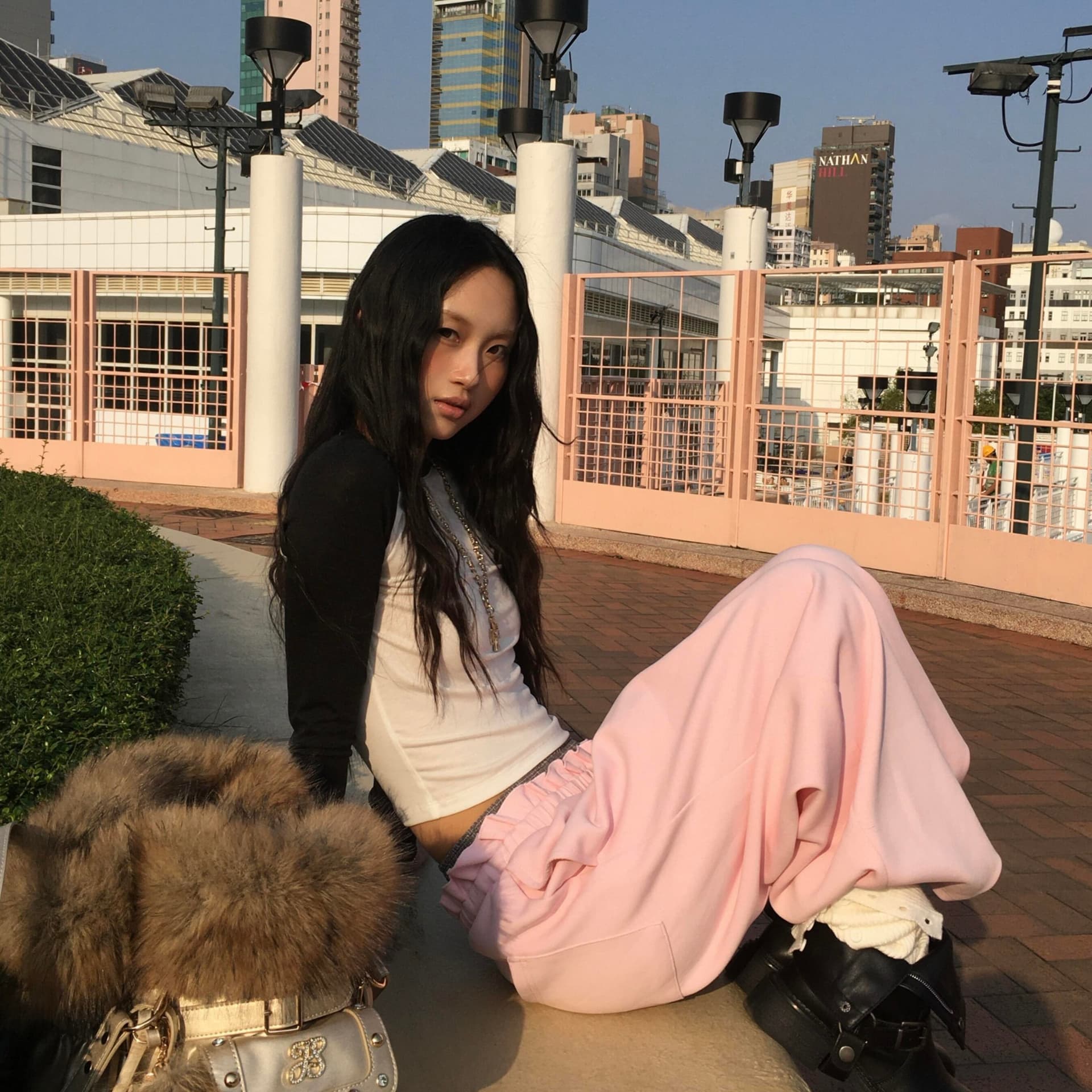 아메리칸 레트로 배색 삽입 어깨 긴팔 티셔츠 여성 가을 겨울 2026 새로운 몸매 가꾸기 허리 수축 인사이드 가져 가라. 기본 셔츠 맨위 이미지 5