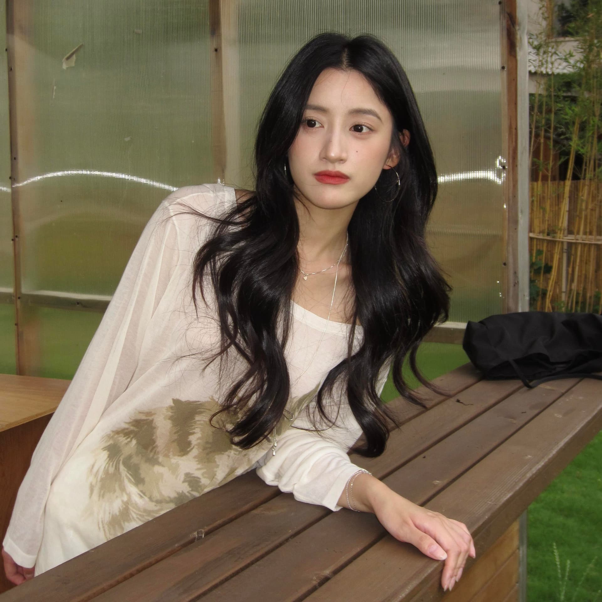한 부서 귀여운 플리스 새끼 고양이 프린트 긴팔 티셔츠 여성 여름 휴가 바람 얇고 가벼운 통기성 자외선 차단 블라우스 이미지 5