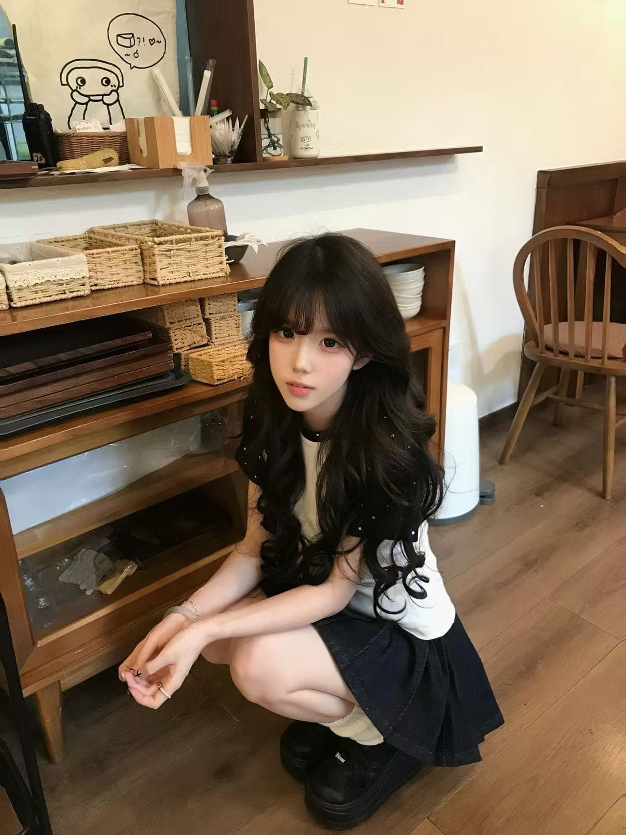 도트 무늬 배색 삽입 어깨 쇼트 스타일 티셔츠 여성 여름 2026 새로운 아메리칸 핫걸 바람 몸매 가꾸기 슬림해 보이는 쇼트 스타일 맨위 이미지 3