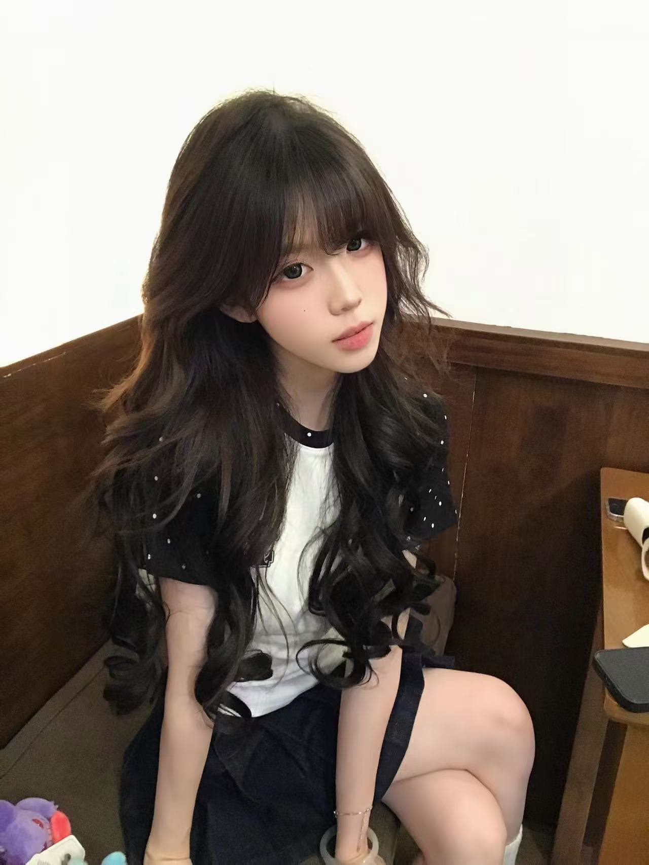 도트 무늬 배색 삽입 어깨 쇼트 스타일 티셔츠 여성 여름 2026 새로운 아메리칸 핫걸 바람 몸매 가꾸기 슬림해 보이는 쇼트 스타일 맨위 상세 이미지 4