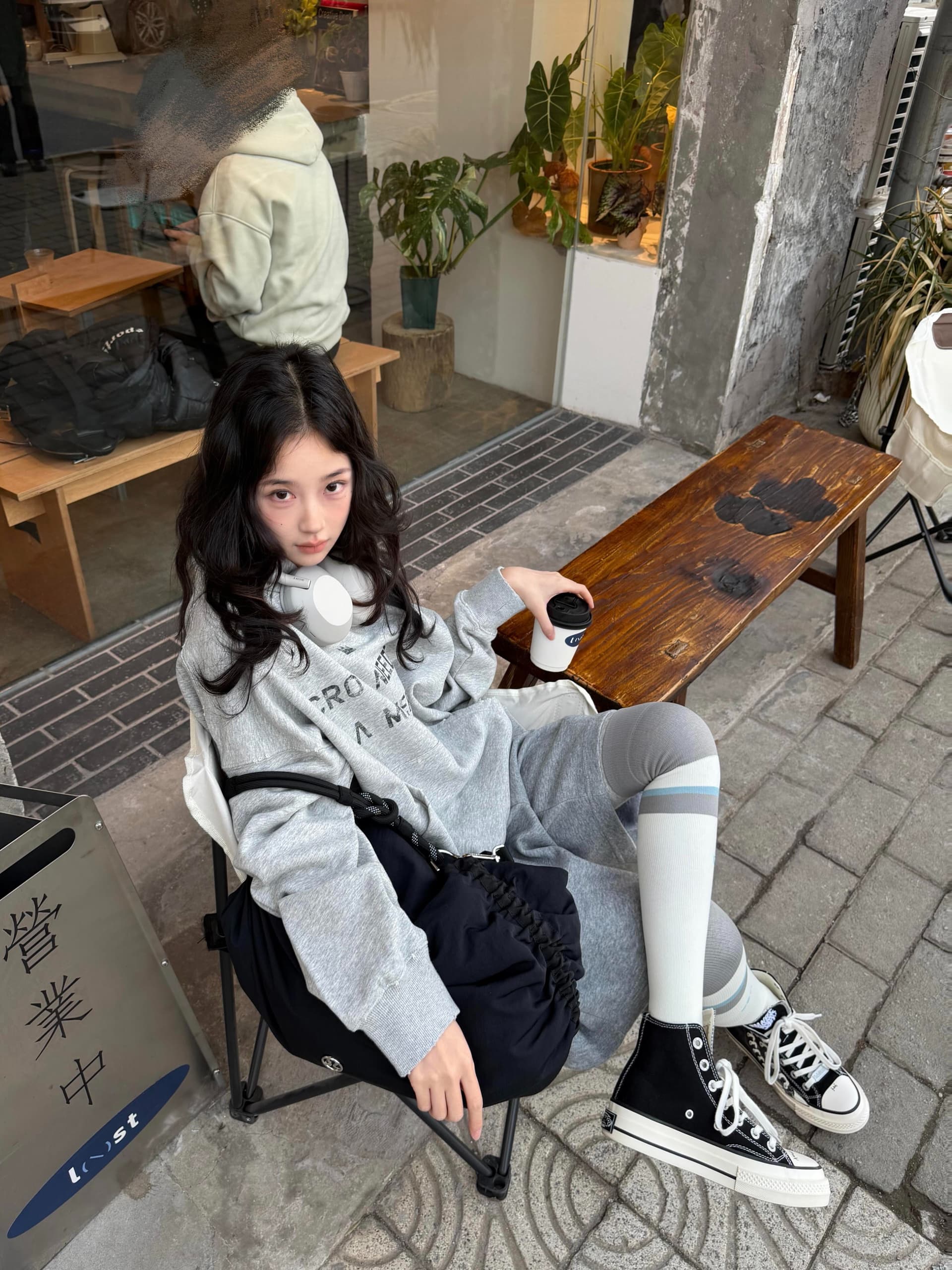 알파벳 마 오래된 프린트 레트로 후드 티 스웨터 여성 루즈핏 26 봄 여름 새로운 이미지 4