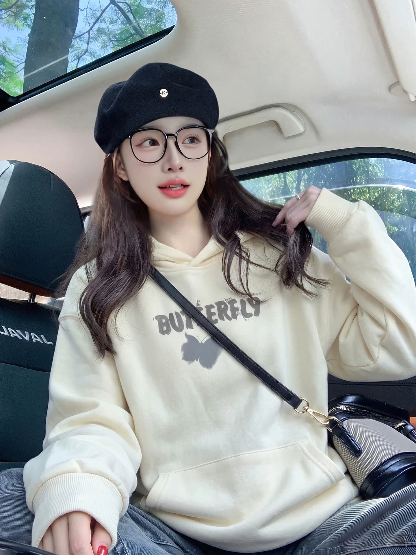 꽃 회색 아메리칸 레트로 후드 티 스웨터 여성 가을 2026 새로운 작은 대중 루즈핏 느긋한 조수 브랜드 맨위 재킷 이미지 4