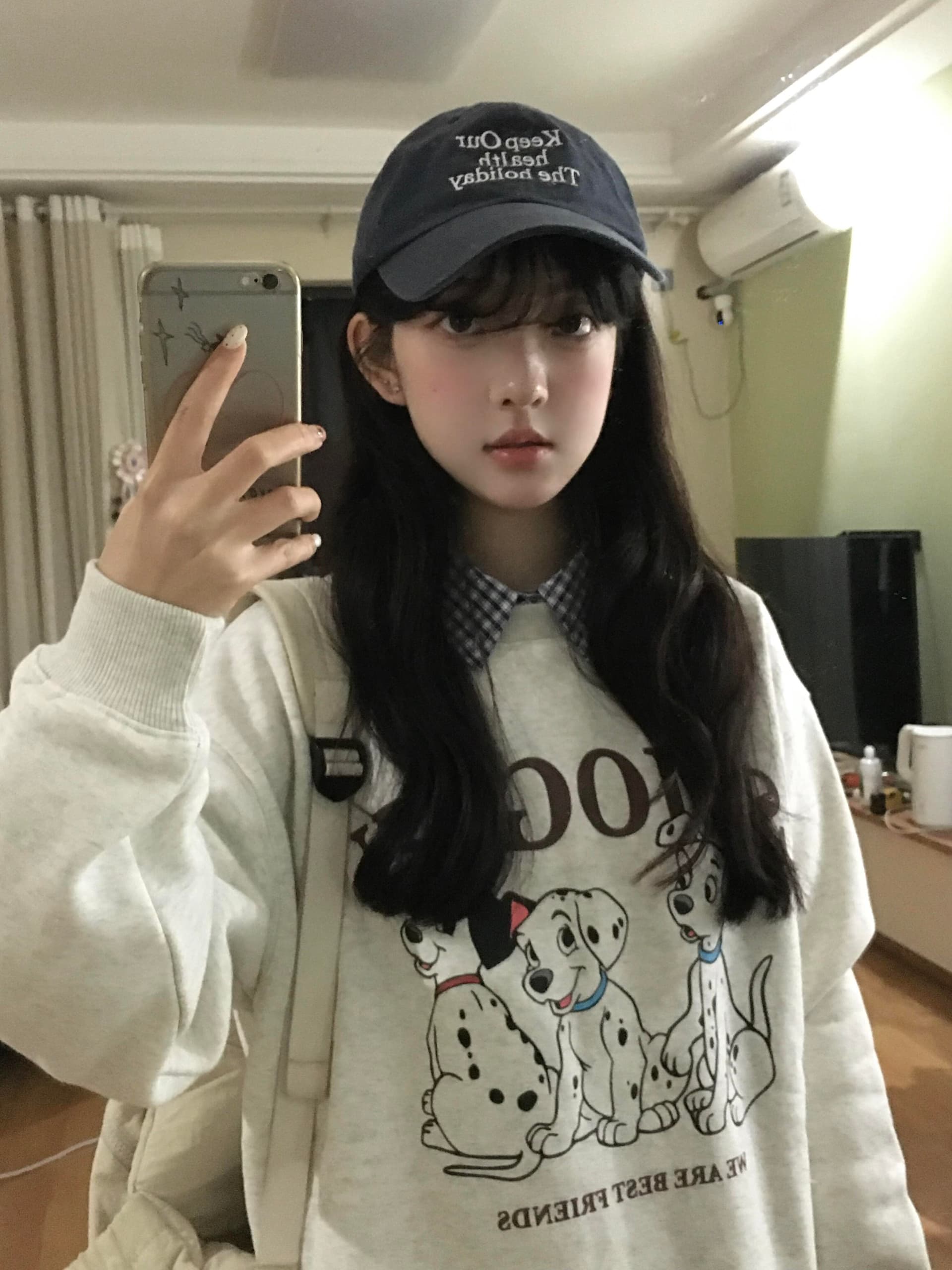 달마 시안 루즈핏 일상 캐주얼 봄 후드티 남녀 커플 섹션 아메리칸 풀오버 라운드 넥 맨위 이미지 4