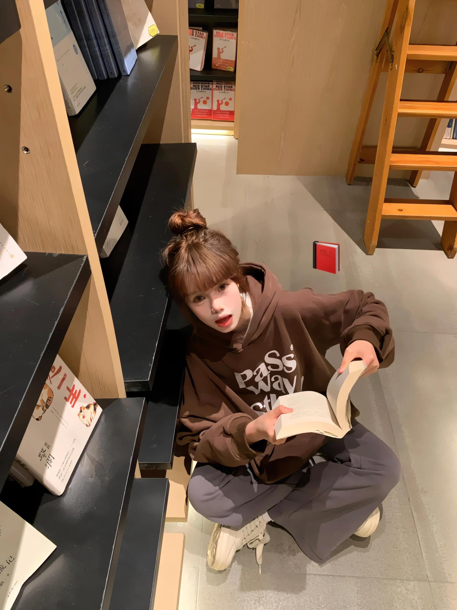 후드 티 스웨터 국가 조수 브랜드 남녀 루즈핏 캐주얼 가을 겨울 재킷 이미지 4