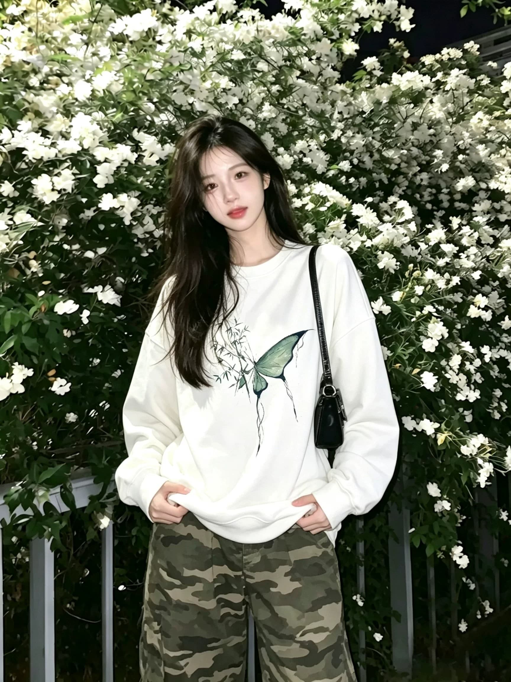 국풍 새로운 중식 후드티 여자 2026 새로운 봄 가을 겨울 없음 모자 라운드 넥 조수 브랜드 캐주얼 재킷 맨위 이미지 2