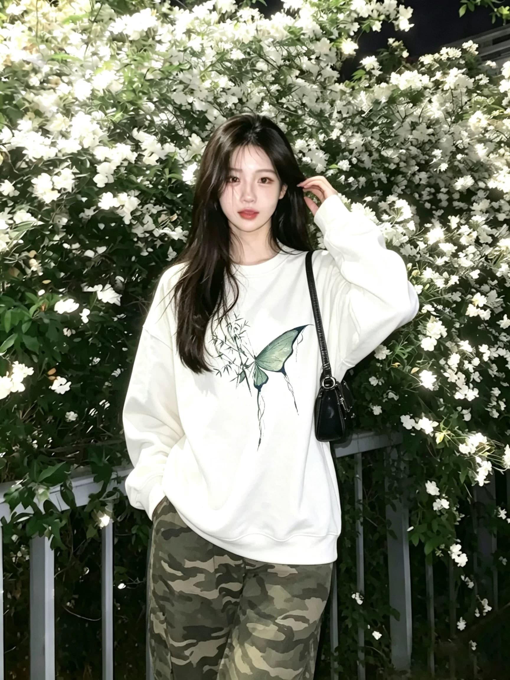 국풍 새로운 중식 후드티 여자 2026 새로운 봄 가을 겨울 없음 모자 라운드 넥 조수 브랜드 캐주얼 재킷 맨위 상세 이미지 2