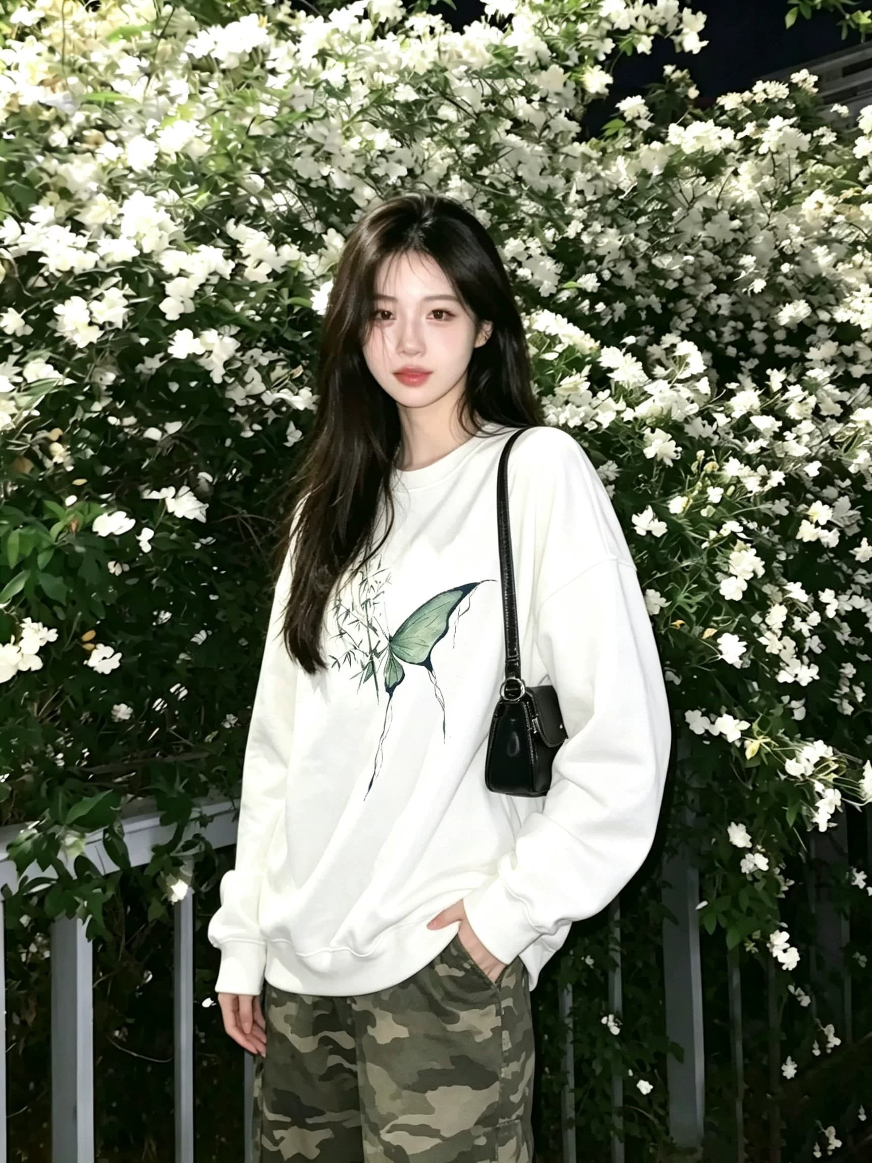 국풍 새로운 중식 후드티 여자 2026 새로운 봄 가을 겨울 없음 모자 라운드 넥 조수 브랜드 캐주얼 재킷 맨위 상세 이미지 4