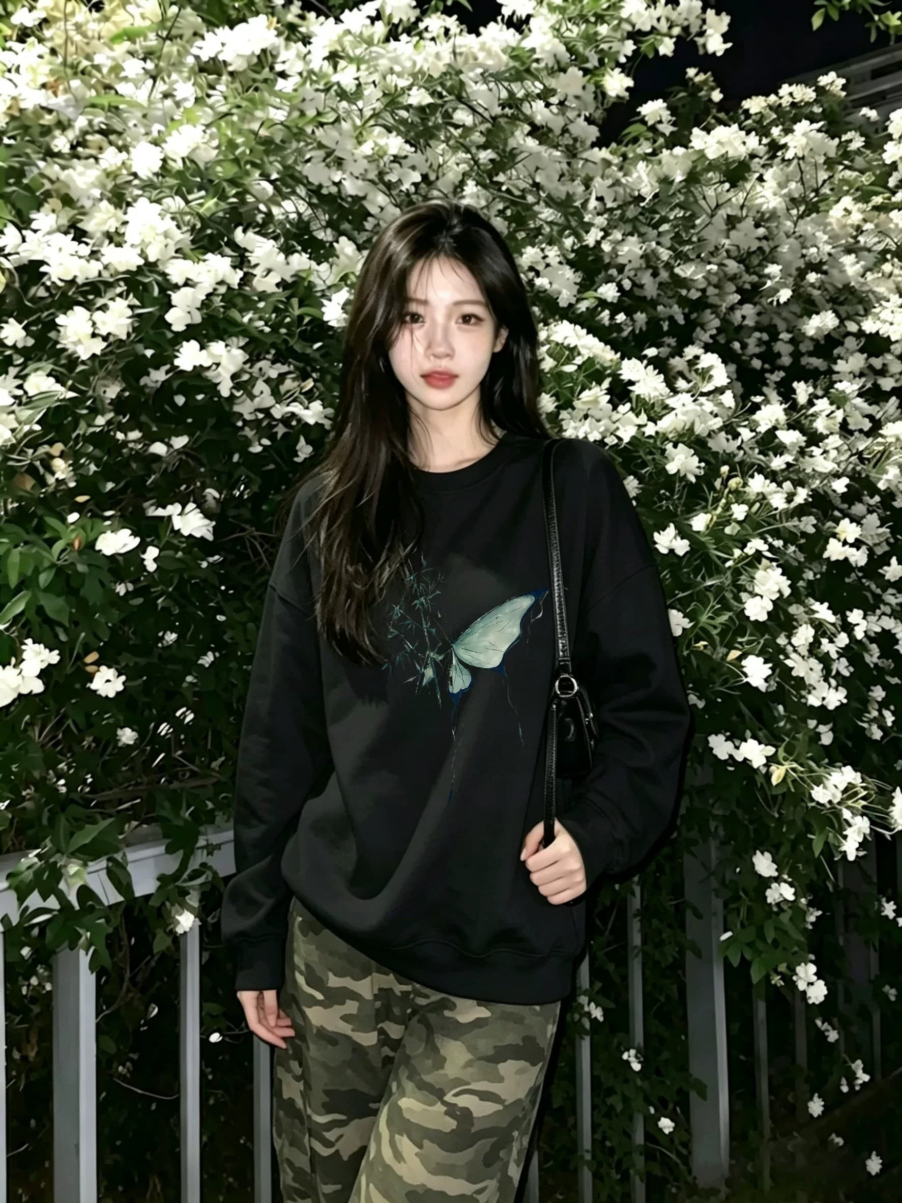 국풍 새로운 중식 후드티 여자 2026 새로운 봄 가을 겨울 없음 모자 라운드 넥 조수 브랜드 캐주얼 재킷 맨위 상세 이미지 5