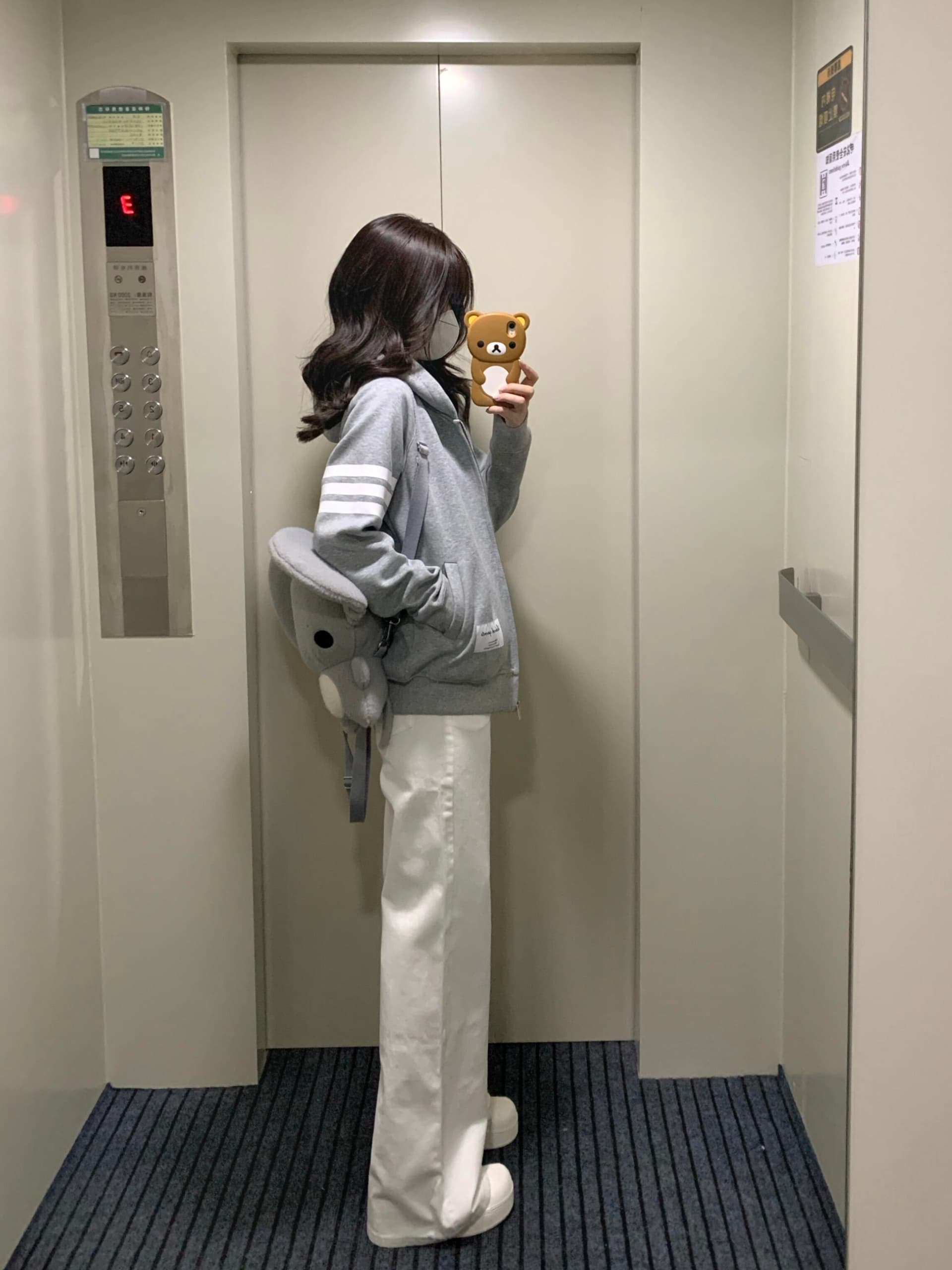 아메리칸 조수 브랜드 스트라이프 후드 회색 후드티 여성 봄 가을 새로운 느긋한 바람 루즈핏 레트로 커플 카디건 코트 상세 이미지 4