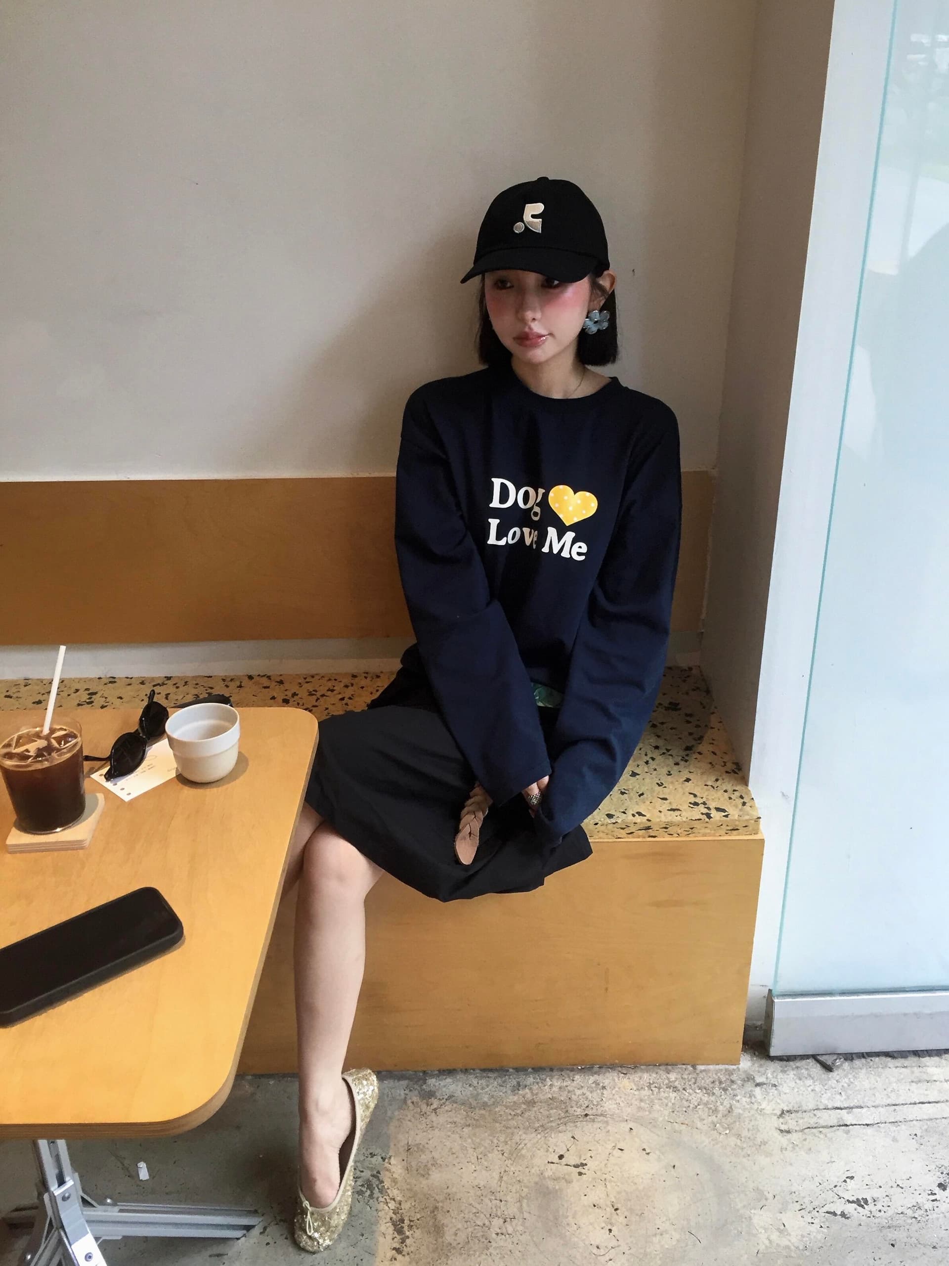 아메리칸 레트로 패션 트렌드 하트 루즈핏 다용도 긴팔 티셔츠 여성 2026 봄 가을 디자인 센스 작은 대중 ins