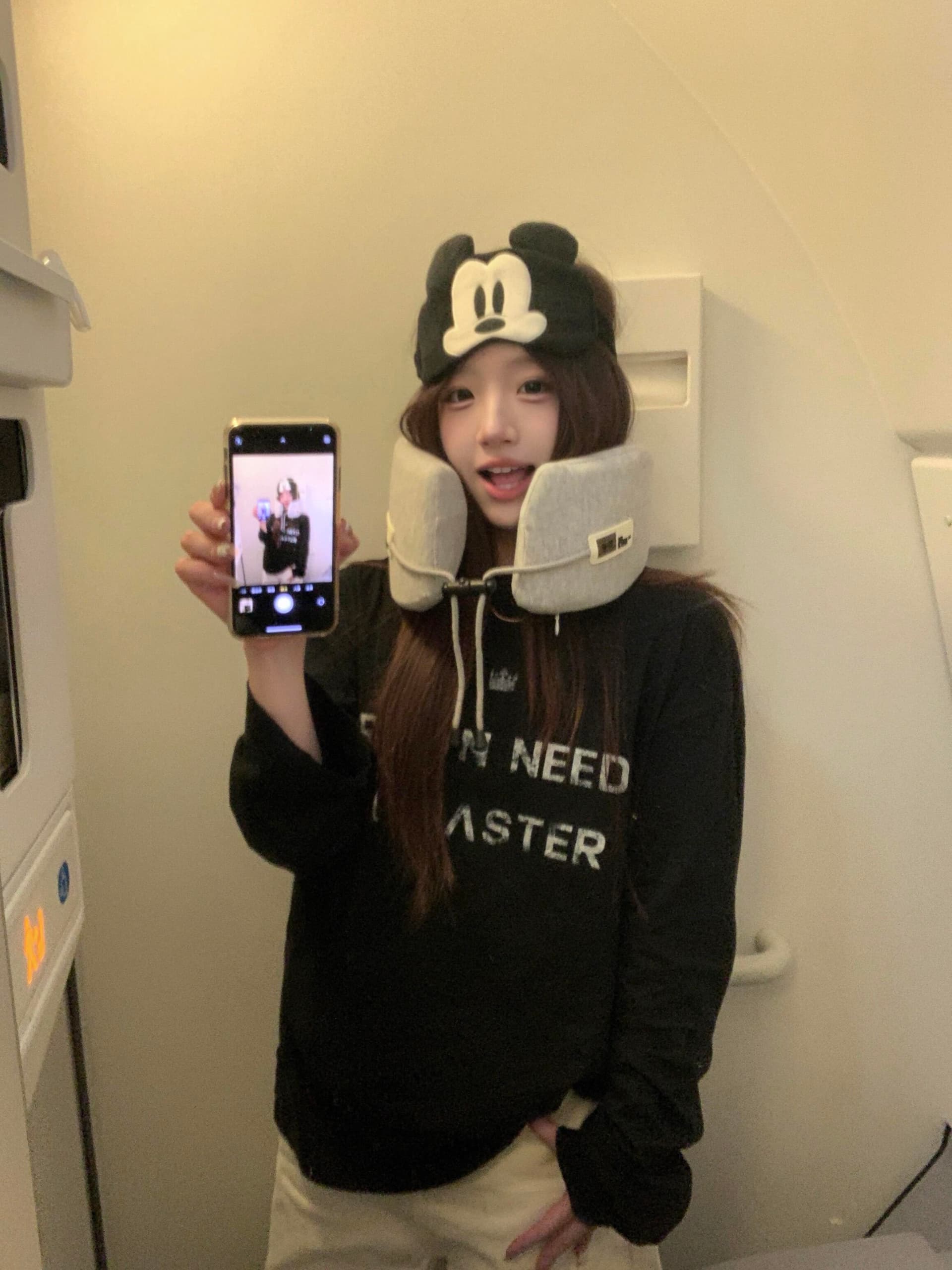 한 부서 ins 센스 알파벳 프린트 긴팔 티셔츠 여성 가을 루즈핏 슈퍼 다용도 슬림해 보이는 맨위 여성 상세 이미지 1