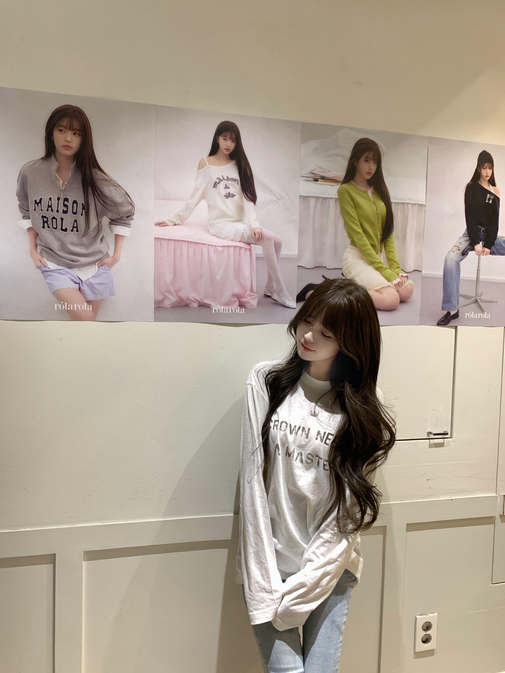 한 부서 ins 센스 알파벳 프린트 긴팔 티셔츠 여성 가을 루즈핏 슈퍼 다용도 슬림해 보이는 맨위 여성 상세 이미지 5