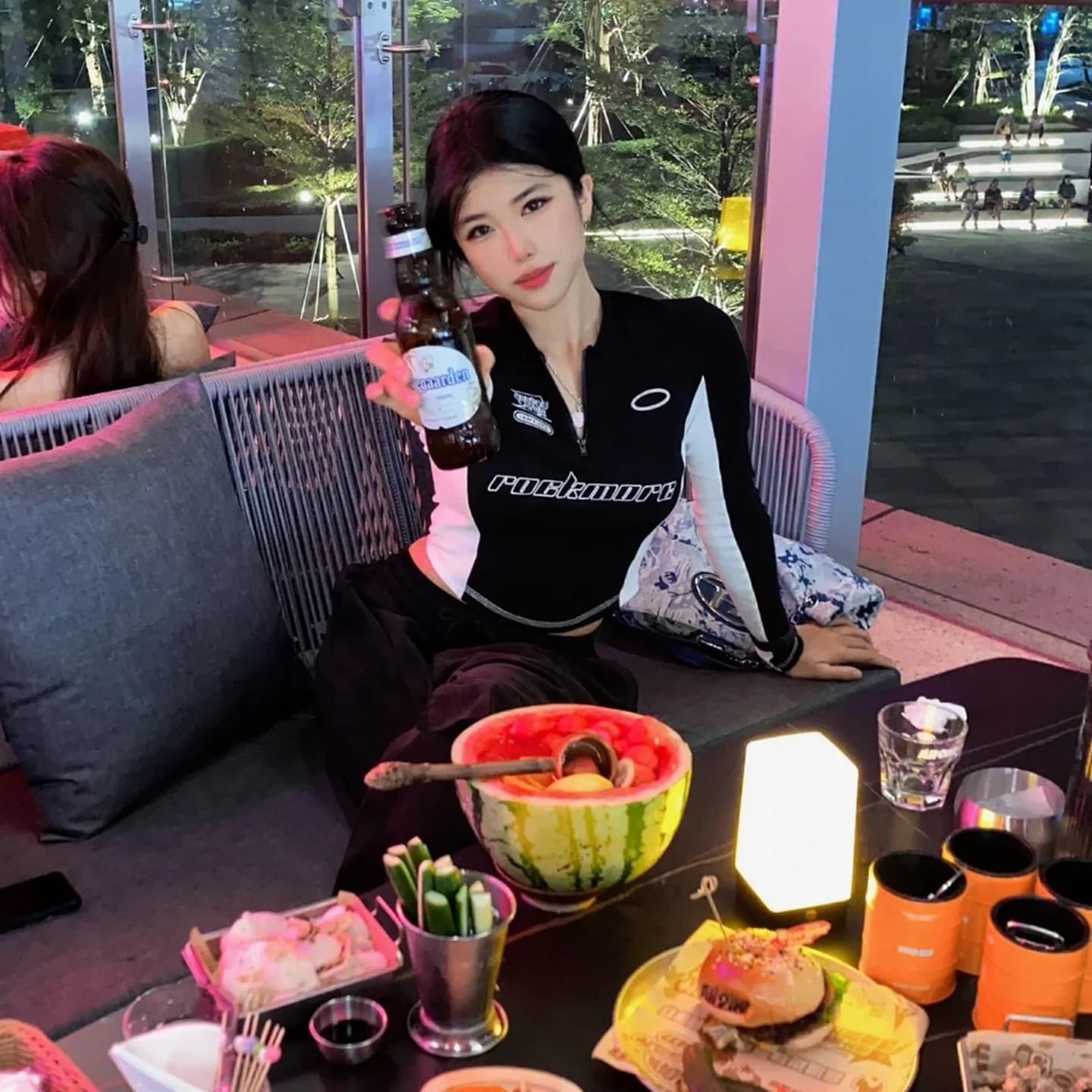 아메리칸 핫걸 몸매 가꾸기 재즈 댄스 긴팔 티셔츠 여성 봄 가을 상세 이미지 2