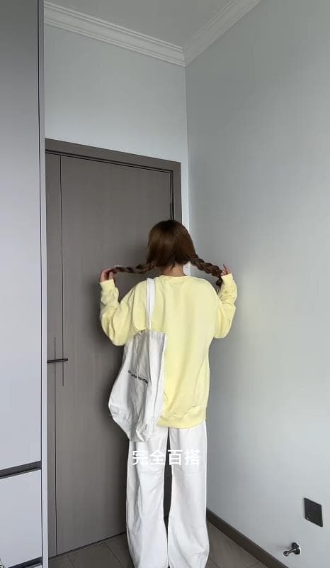 멩 이자 귀여운 만화 안경 소녀 프린트 라운드 넥 후드티 여성 루즈핏 캐주얼 작은 대중 개성 맨위 상세 이미지 5
