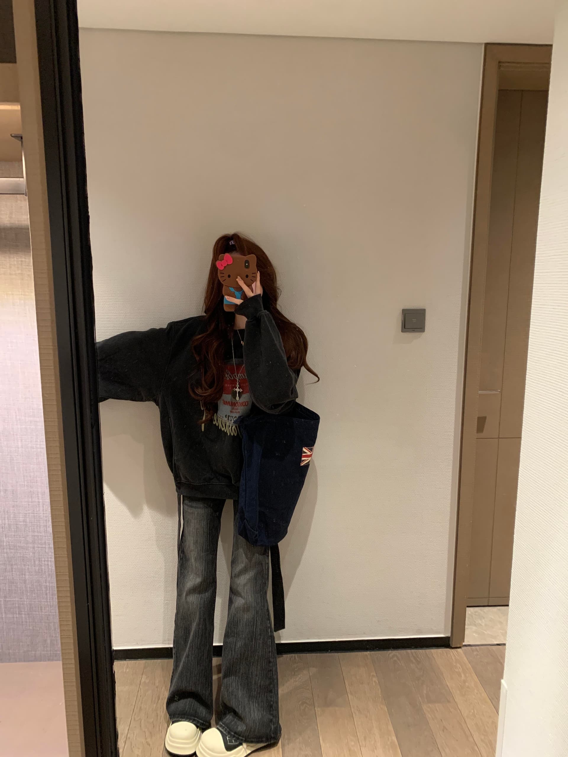 한국 ins 작은 대중 레트로 재미있는 통조림 식품 프린트 워싱 검정색 캐주얼 다용도 루즈핏 순면 후드티 맨위 상세 이미지 3
