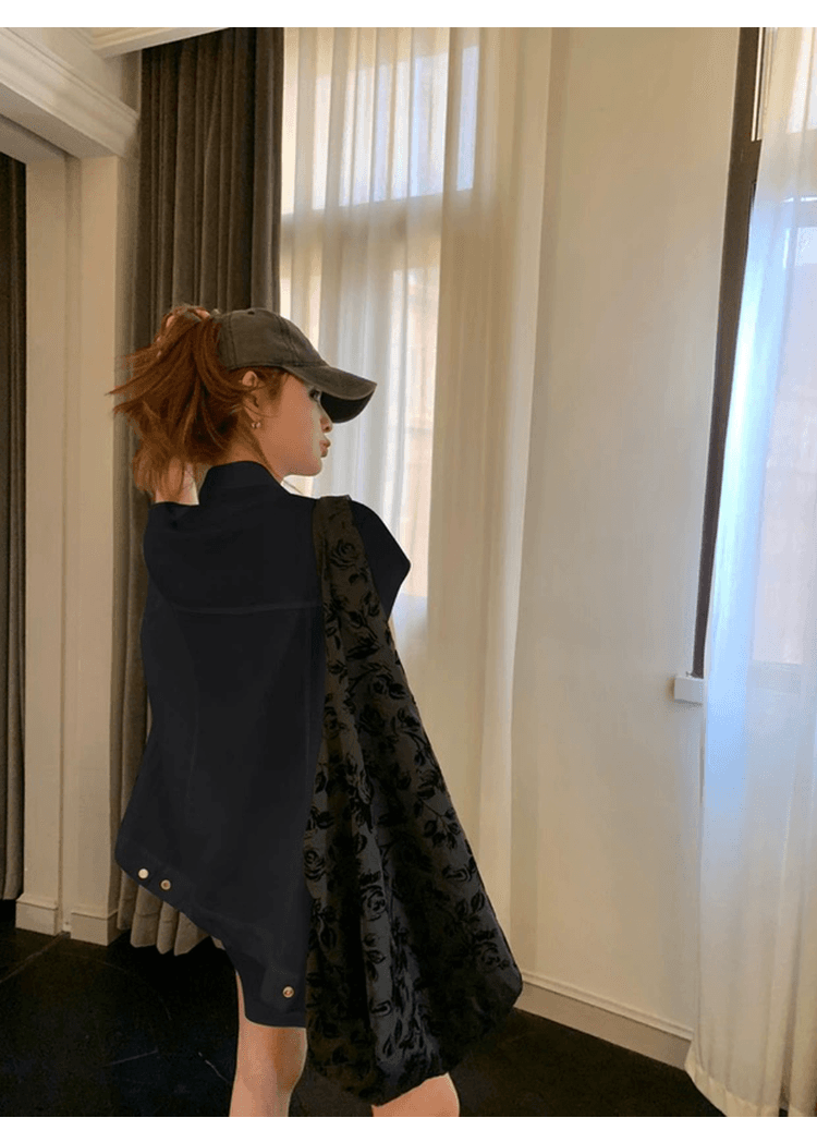 오래된 돈 바람 느슨함 센스 캐주얼 면 린넨 세트 여성 디자인 센스 루즈핏 워크웨어 베스트 넓은 다리가 짧다. 바지 투피스 세트 상세 이미지 12
