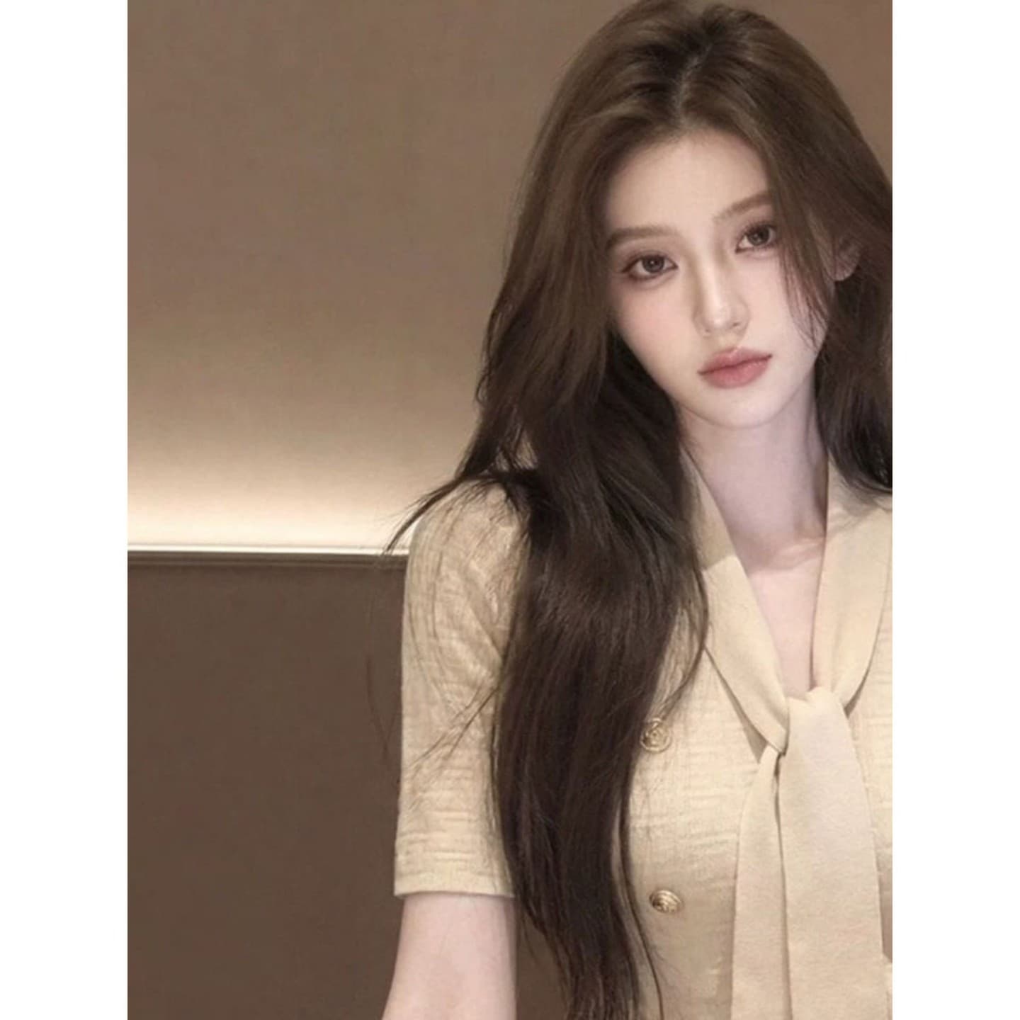 슈퍼 잘 생긴 시간 아직도 느낌 작은 샤넬 스타일 다용도 니트 반팔 티셔츠 여성 여름 몸매 가꾸기 슬림해 보이는 고유 한 외출용 맨위 이미지 2