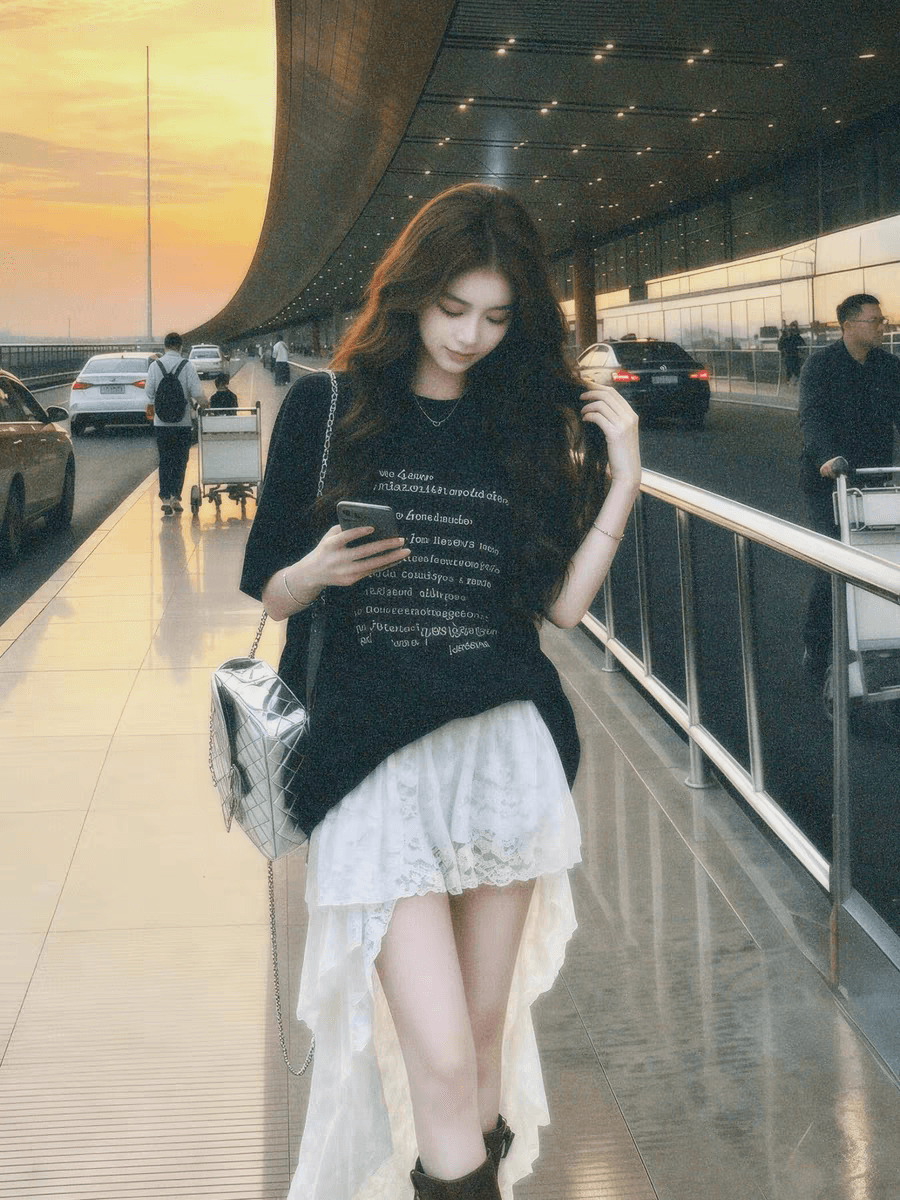 아메리칸 레트로 라운드 넥 알파벳 프린트 반팔 티셔츠 여성 레저 루즈핏 슬림해 보이는 다용도 맨위