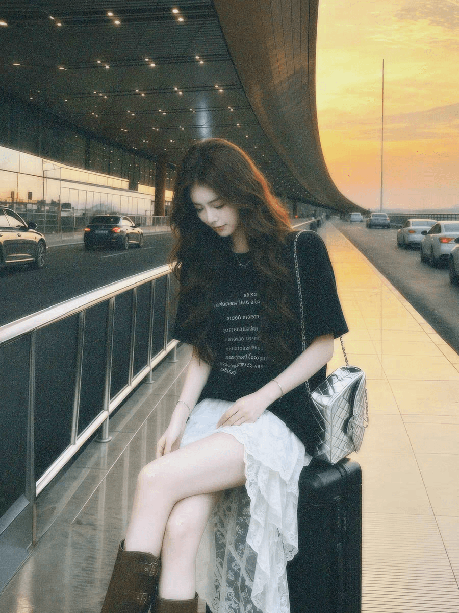 아메리칸 레트로 라운드 넥 알파벳 프린트 반팔 티셔츠 여성 레저 루즈핏 슬림해 보이는 다용도 맨위 상세 이미지 5
