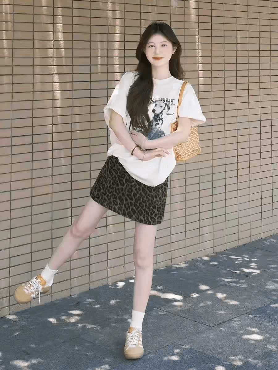 한 부서 재미있는 강아지 알파벳 프린트 반팔 티셔츠 여성 여름