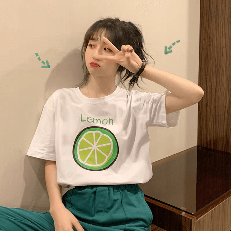 순면 반팔 티셔츠 여성 여름 2026 새로운 폭발 디자인 센스 작은 대중 아메리칸 루즈핏 긍정적 인 어깨 반소매 맨위