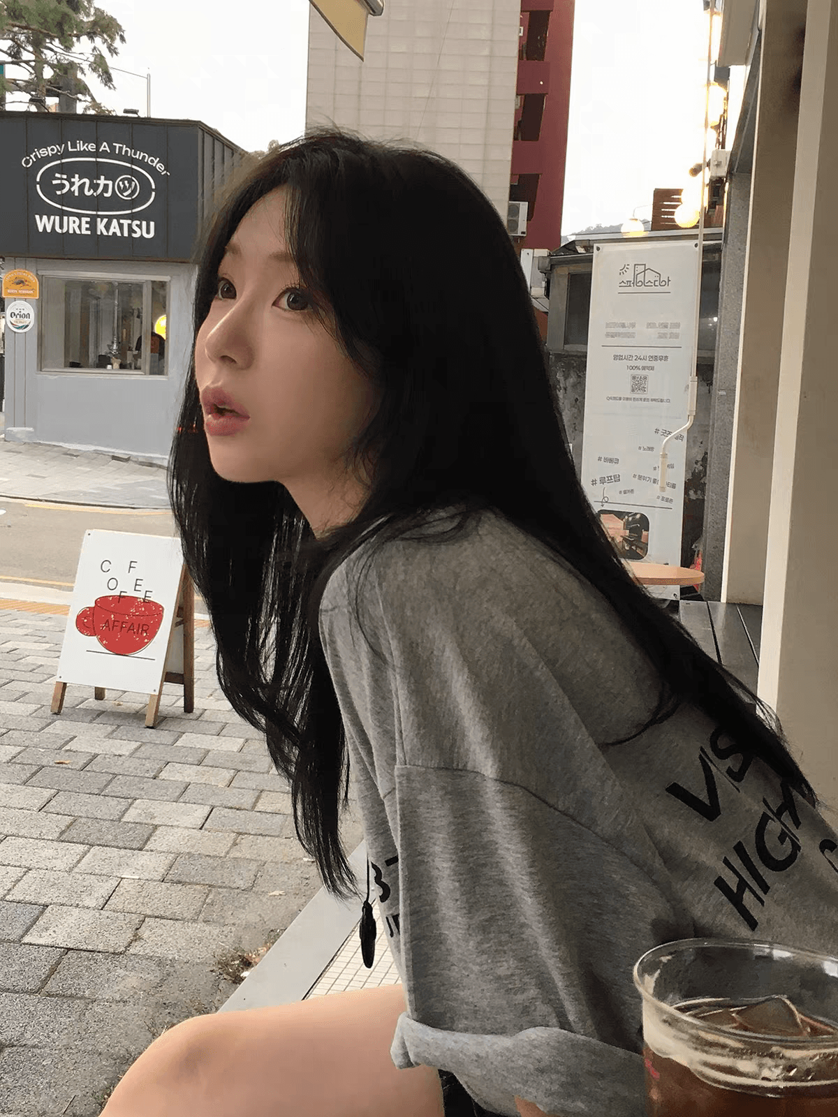 한 부서 ins 바람 미니멀리즘 프린트 알파벳 반팔 캐주얼 티셔츠 루즈핏 다용도 순면 맨위 여성 이미지 3